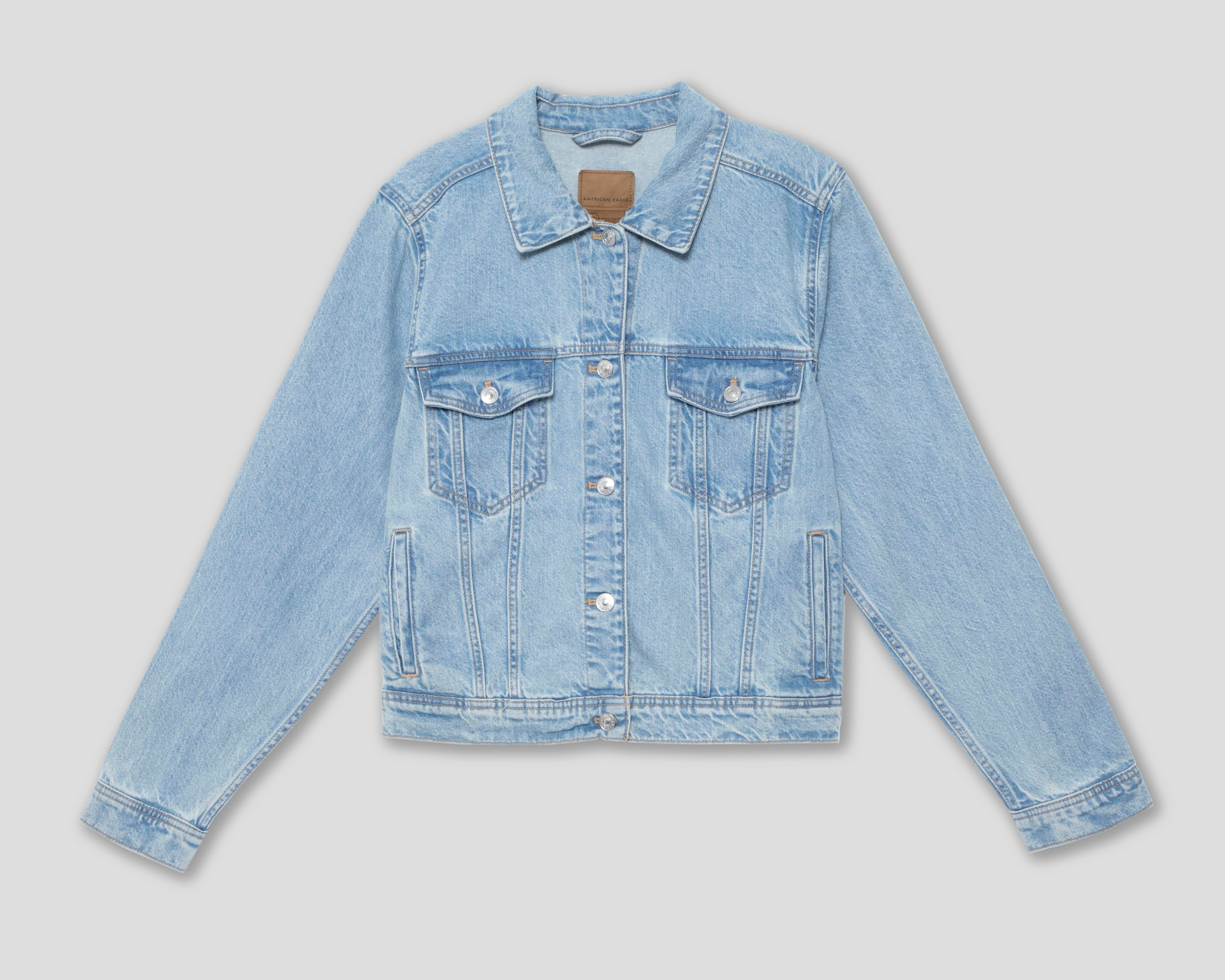 Foto 1 | Chamarra de Algodón Trucker American Eagle para Mujer