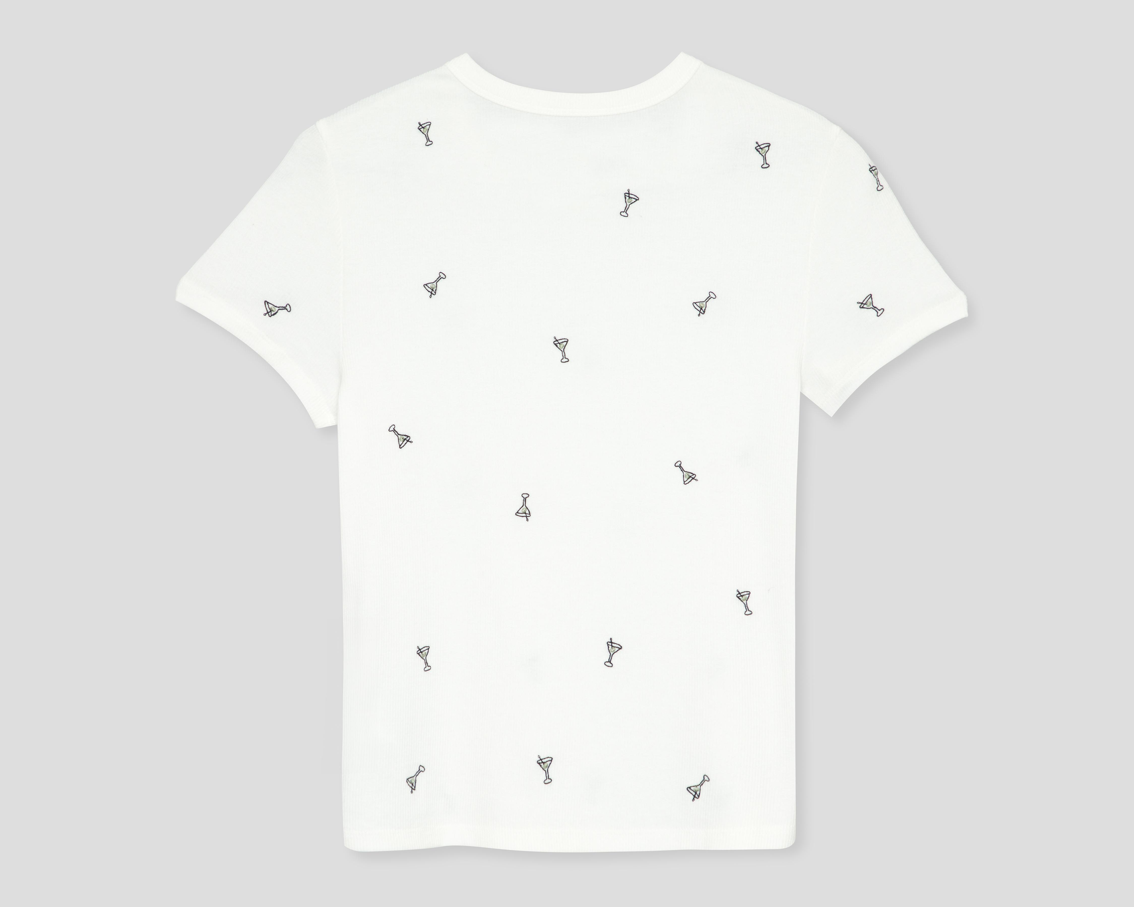 Foto 3 pulgar | Playera American Eagle Blanca para Mujer