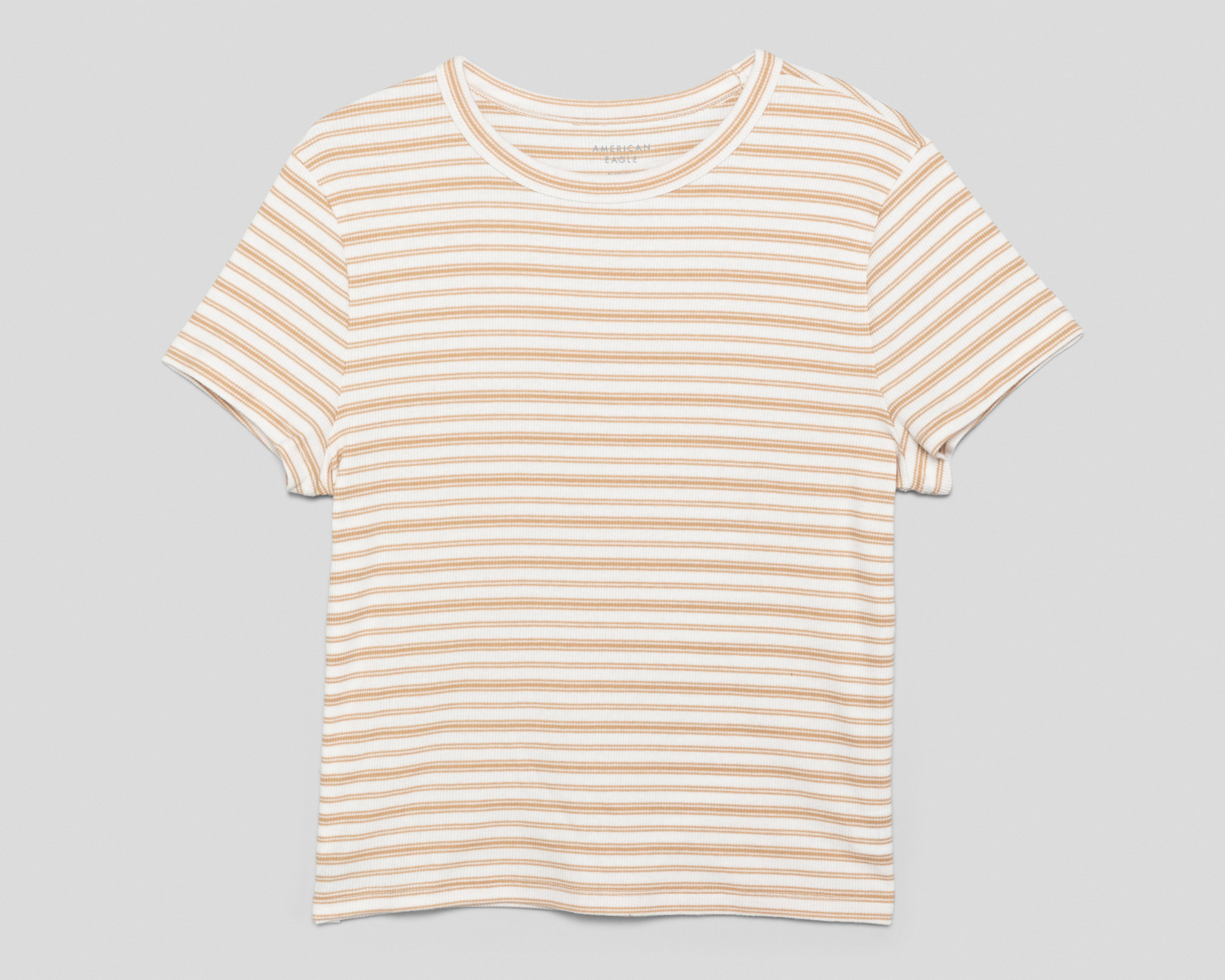 Foto 2 pulgar | Playera a Rayas American Eagle para Mujer