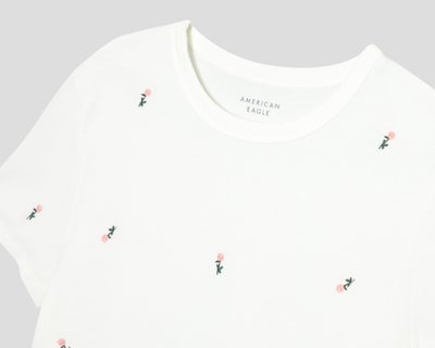 Foto 3 | Playera Blanca American Eagle para Mujer