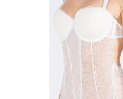 Foto 5 | Baby Doll Eva Novias con Encaje para Mujer