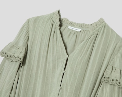 Foto 3 | Vestido Casual American Eagle Verde Manga Larga con Botones para Mujer