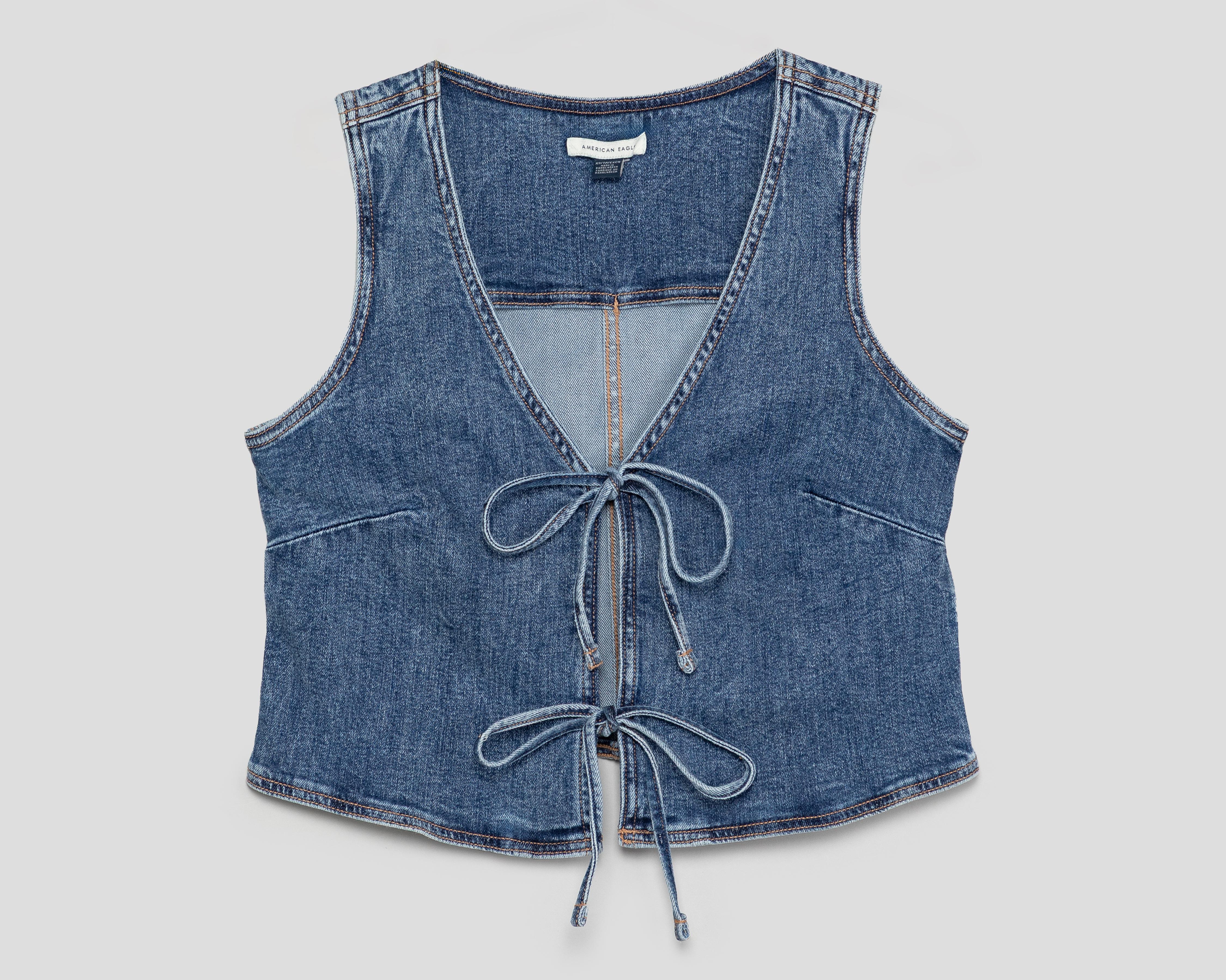 Blusa Azul American Eagle Outfitters Juvenil