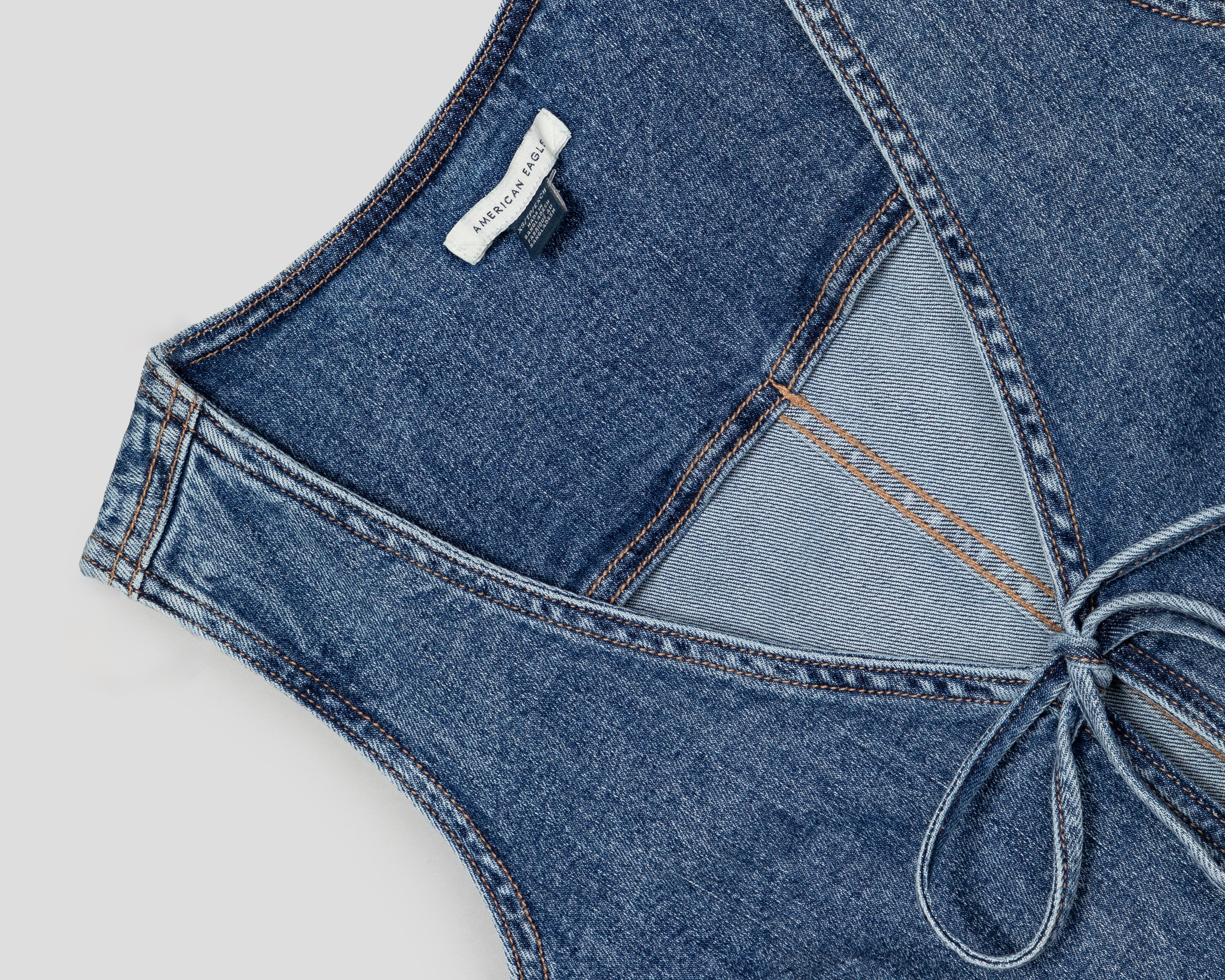 Foto 4 pulgar | Blusa Azul American Eagle Outfitters Juvenil