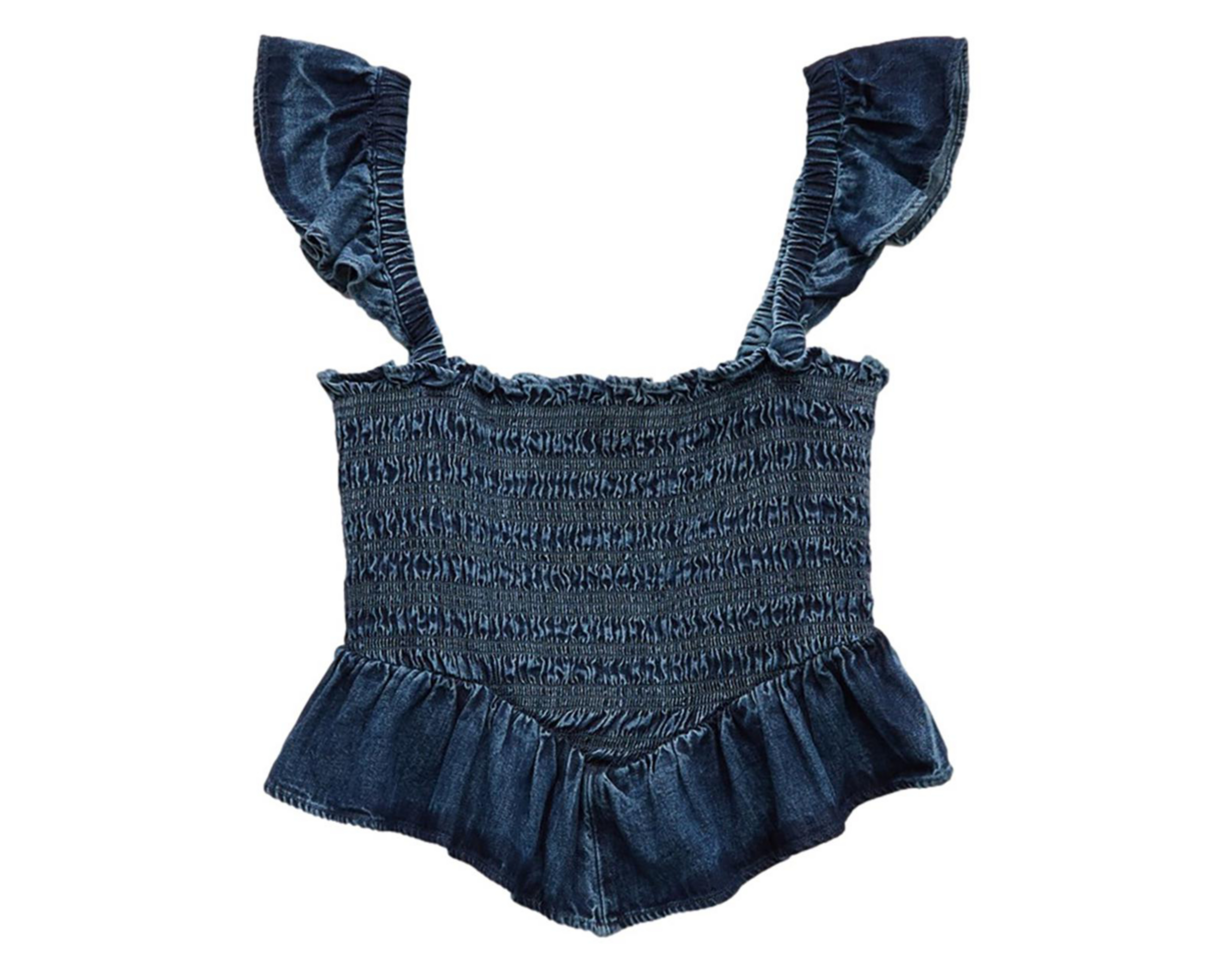 Foto 4 pulgar | Blusa Azul American Eagle para Mujer