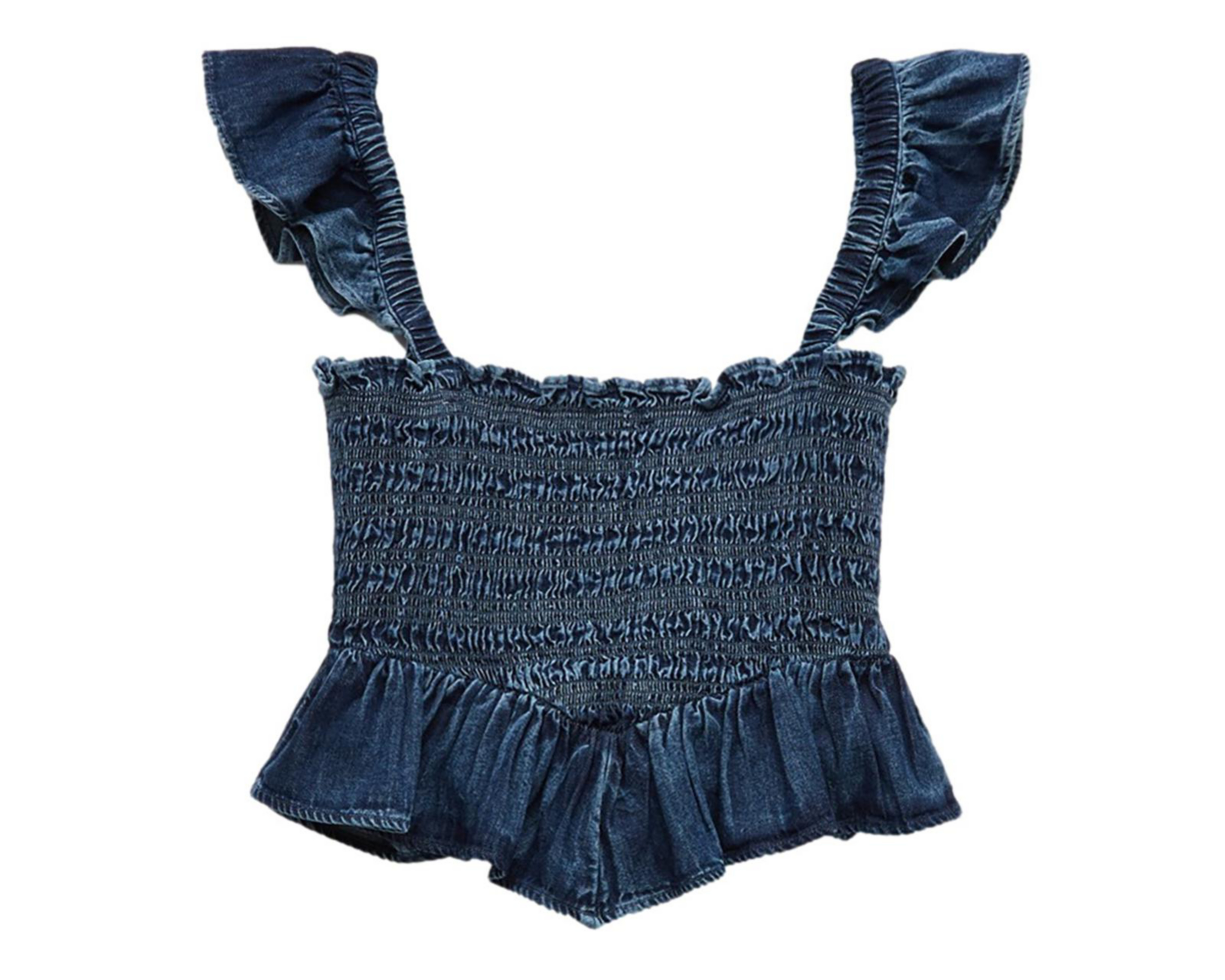 Foto 5 pulgar | Blusa Azul American Eagle para Mujer