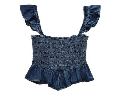 Foto 4 | Blusa Azul American Eagle para Mujer