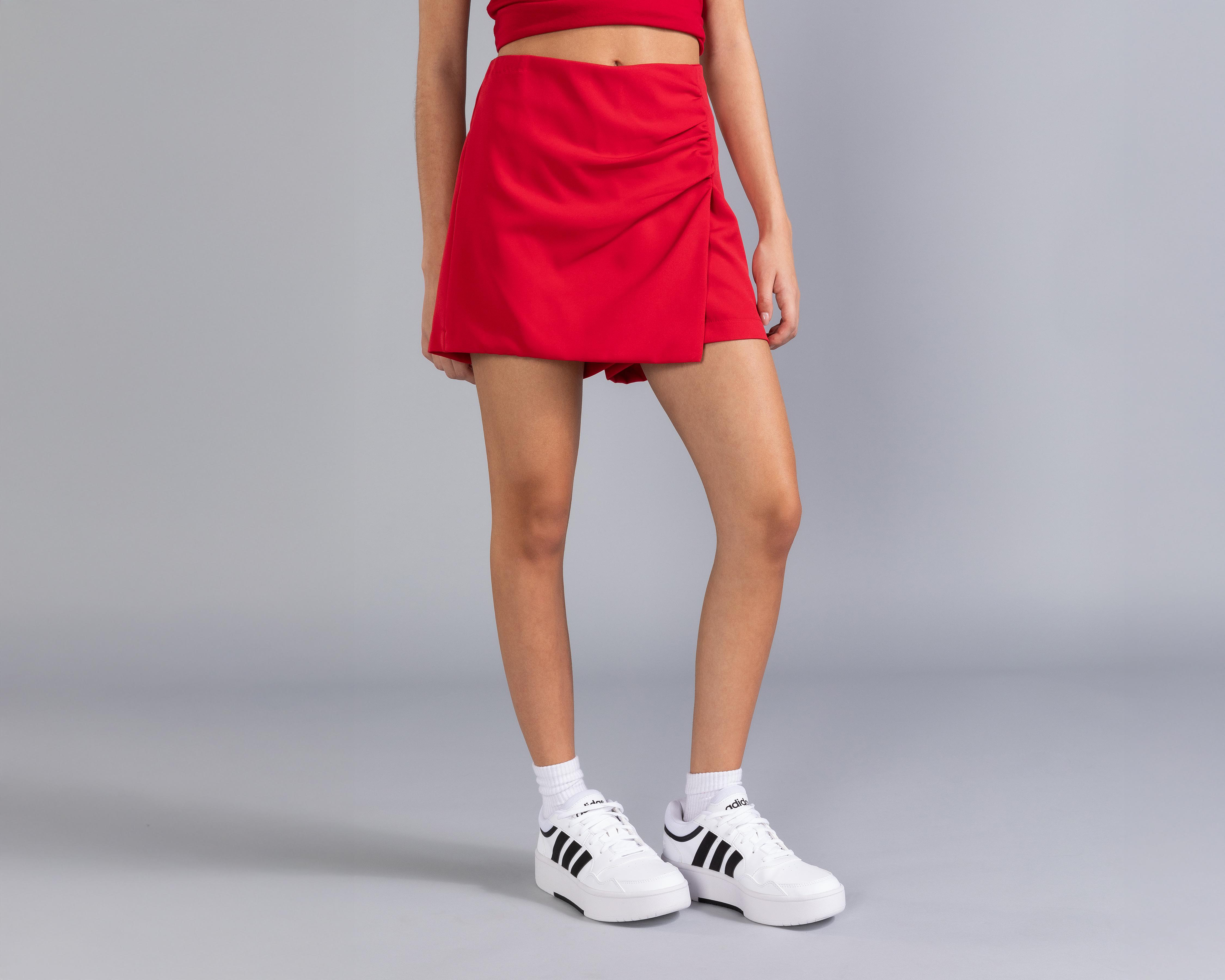 Foto 2 | Short Falda Corta Thinner Roja para Mujer