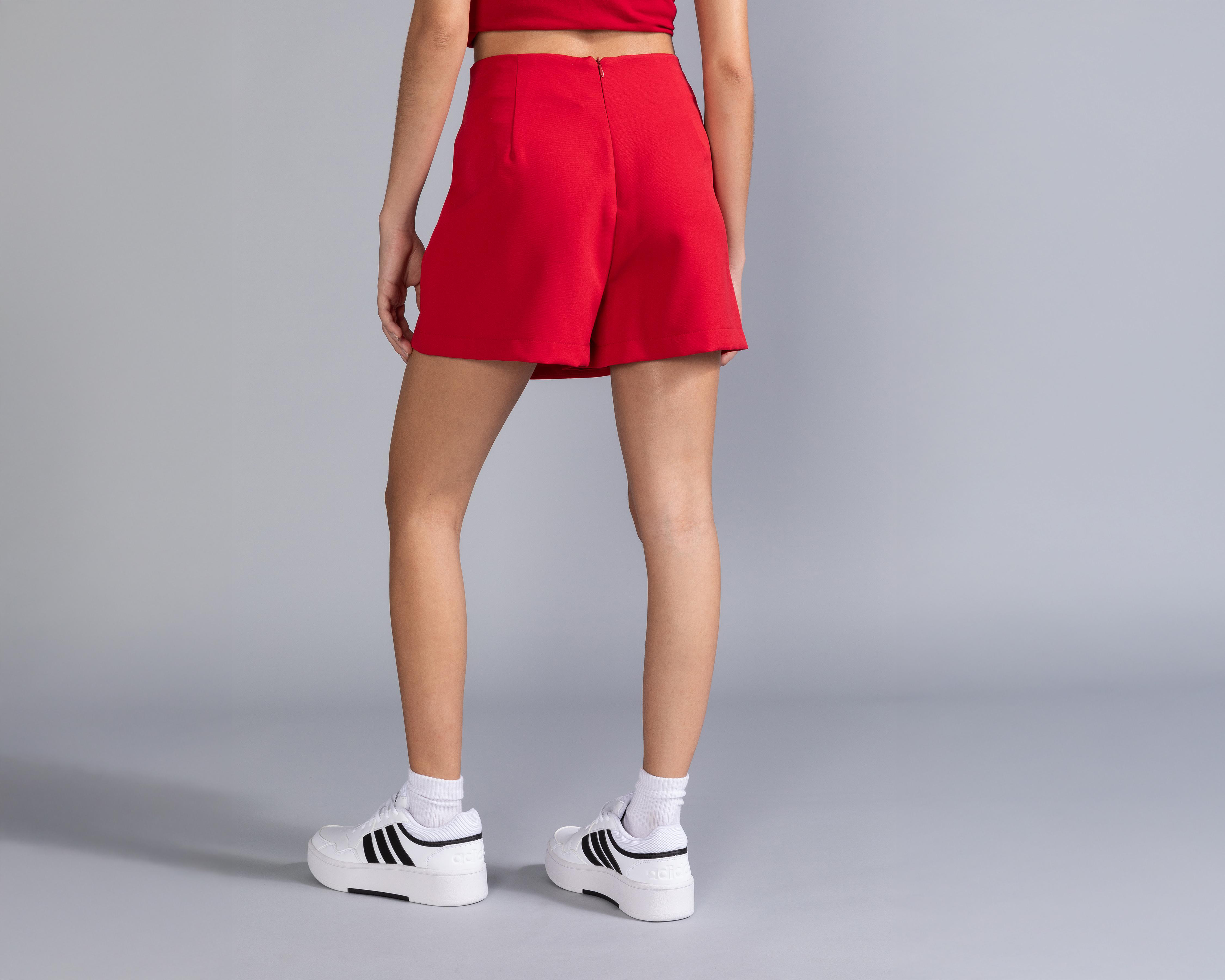 Foto 3 | Short Falda Corta Thinner Roja para Mujer