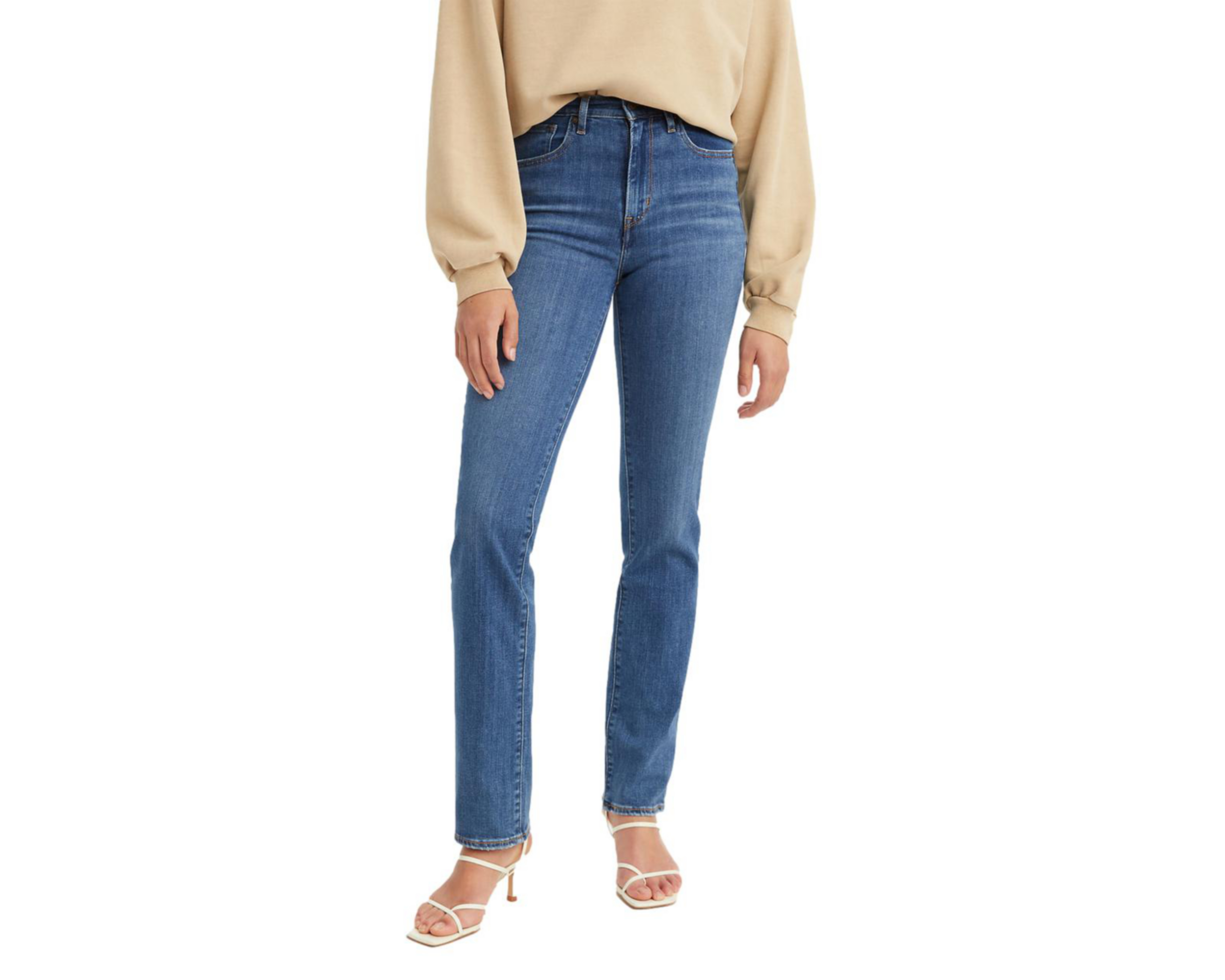 Foto 2 pulgar | Jeans High Rise Straight Levi's 724 Chelsea Pier para Mujer