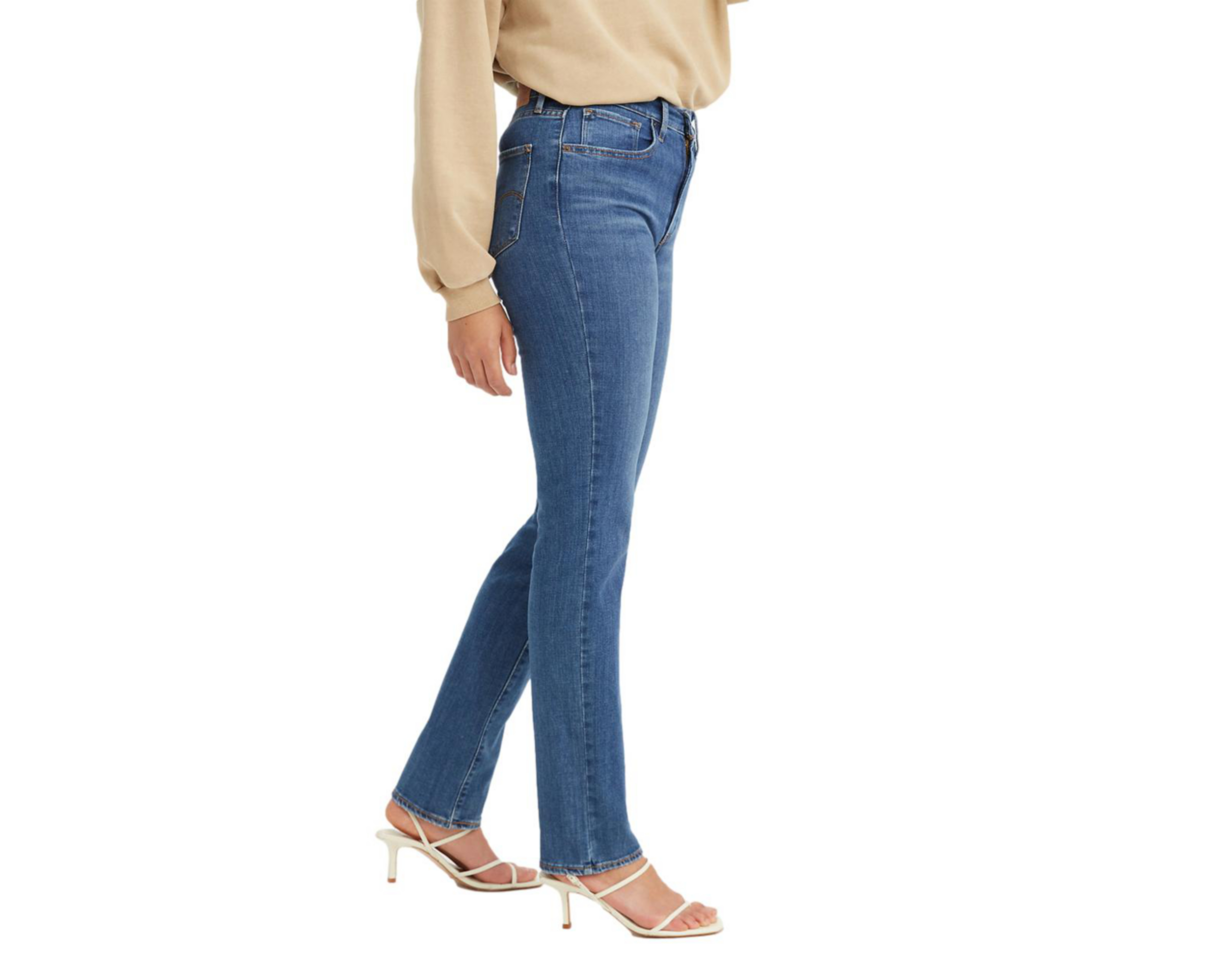 Foto 3 pulgar | Jeans High Rise Straight Levi's 724 Chelsea Pier para Mujer