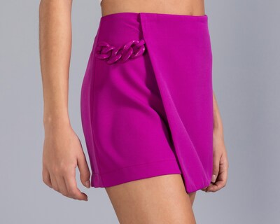 Foto 4 | Short Falda Corta Thinner Rosa para Mujer
