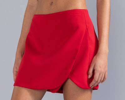 Foto 4 | Short Falda Corta Thinner Roja para Mujer