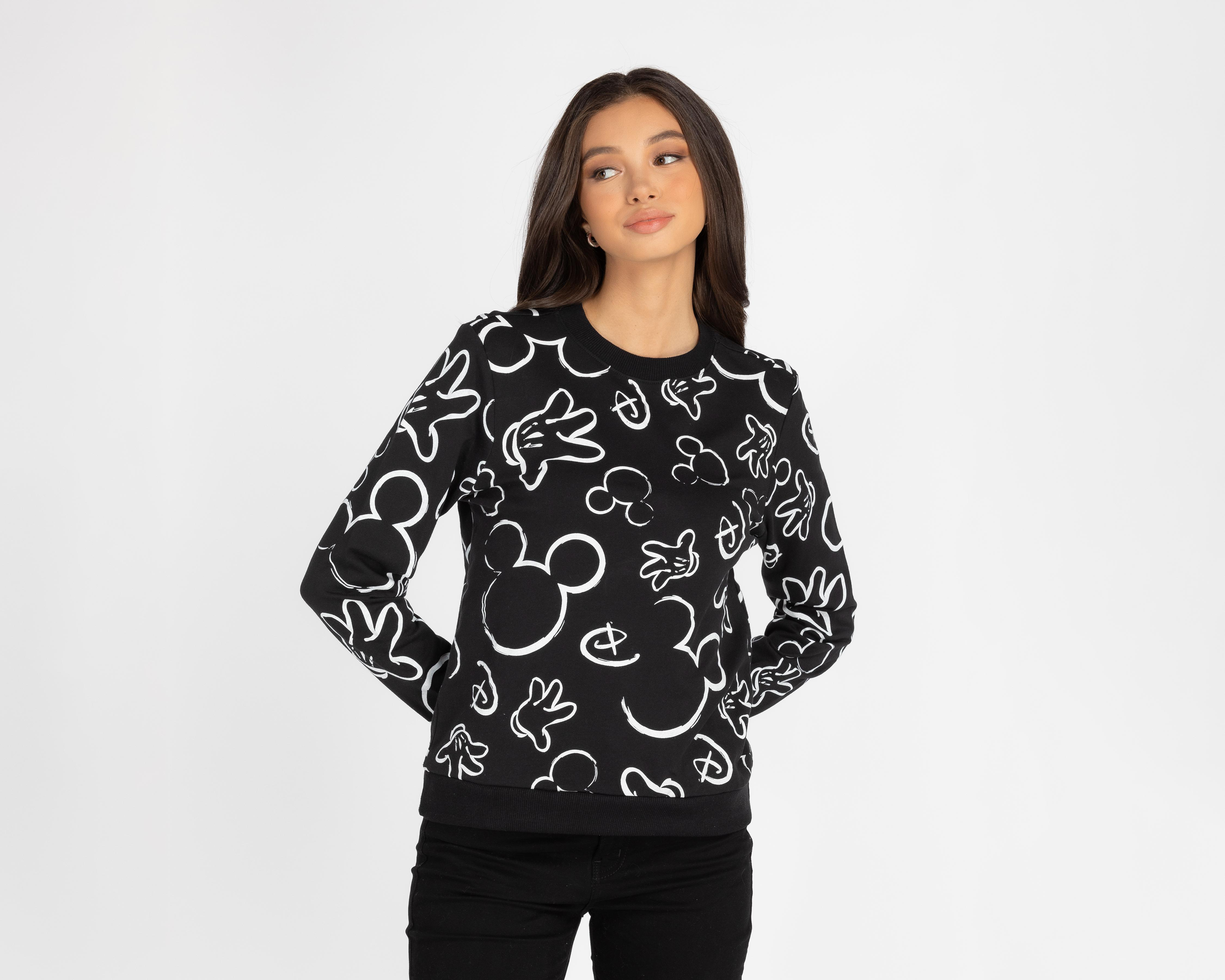 Foto 1 | Sudadera Disney Mickey Mouse Negra