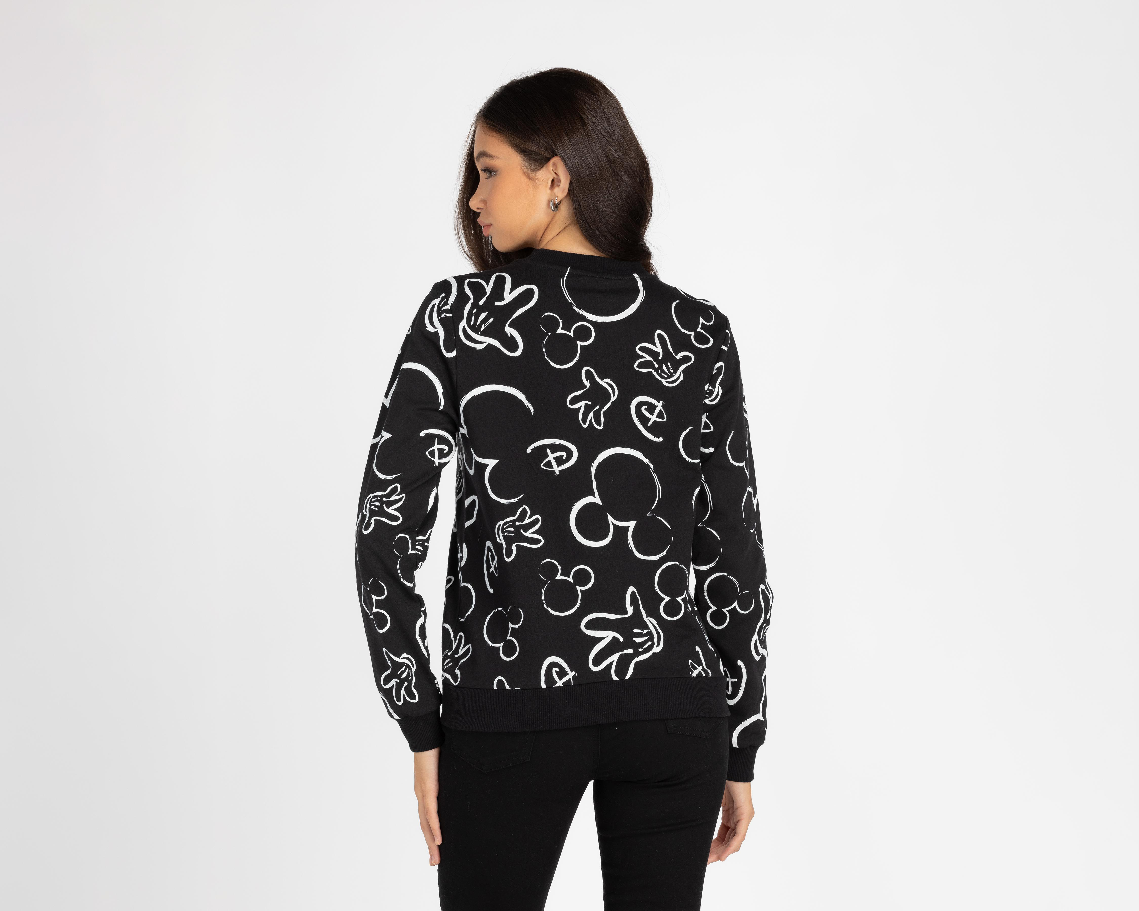 Foto 2 | Sudadera Disney Mickey Mouse Negra