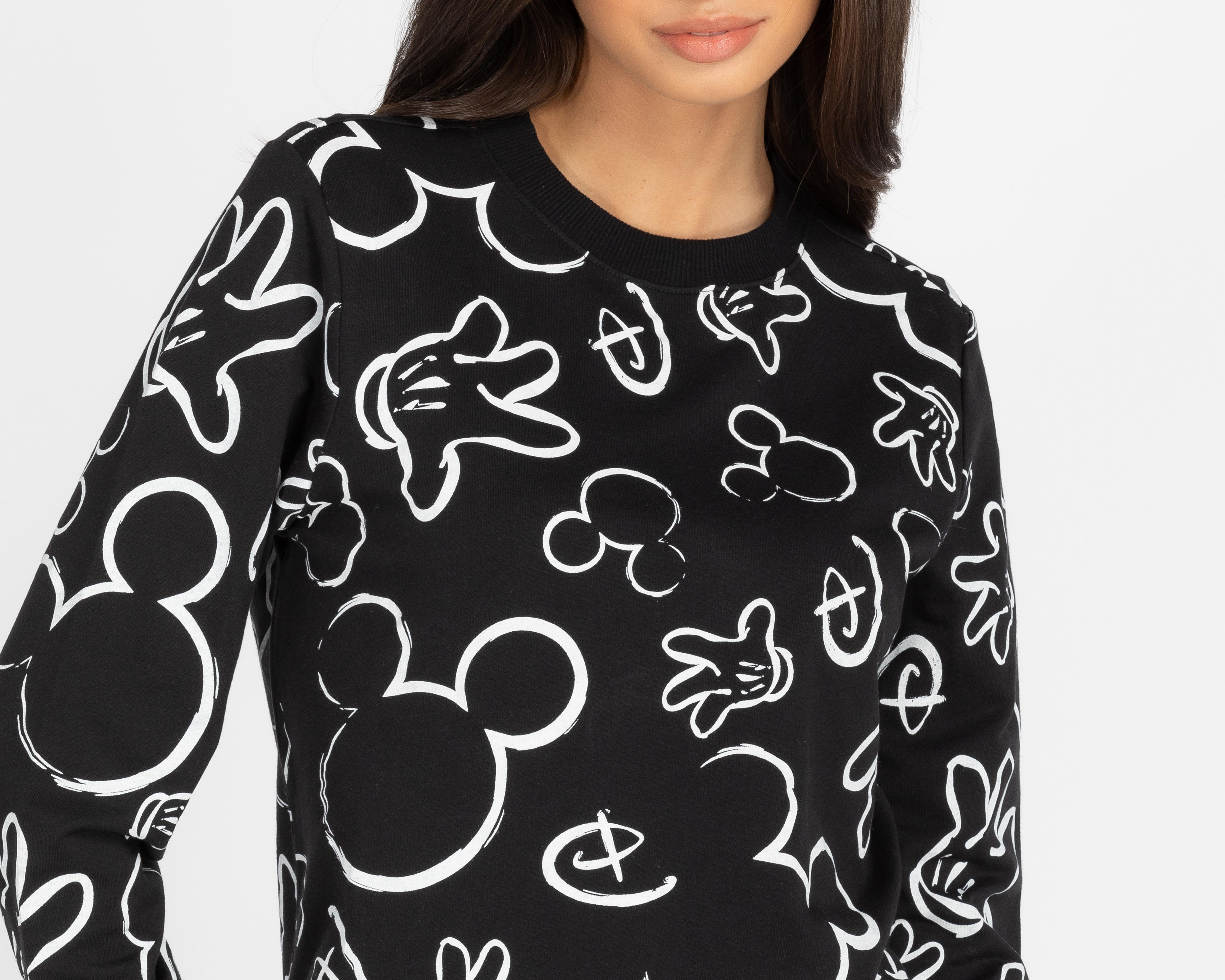 Foto 3 | Sudadera Disney Mickey Mouse Negra