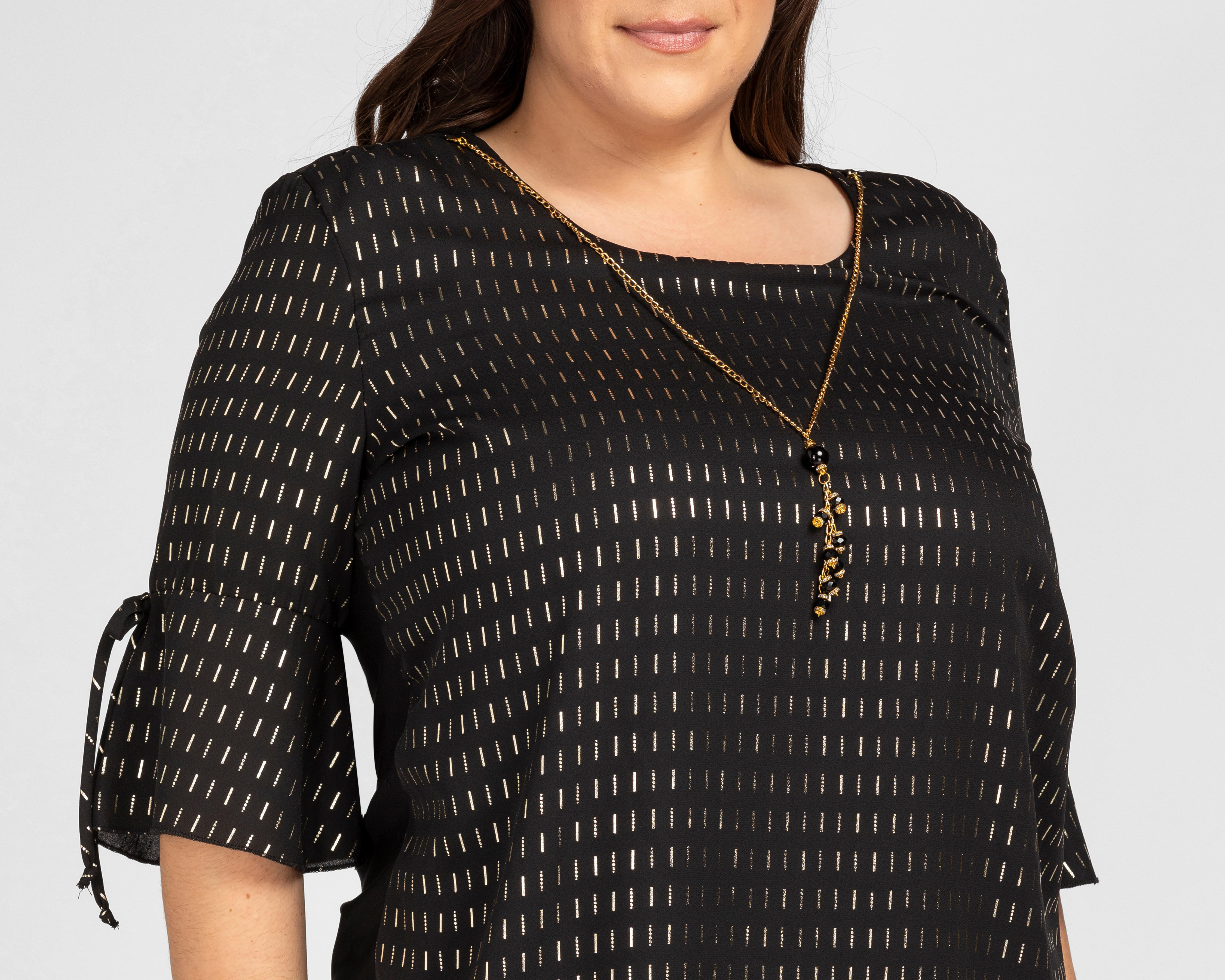 Foto 5 pulgar | Blusa Sahara con Estampado y Collar
