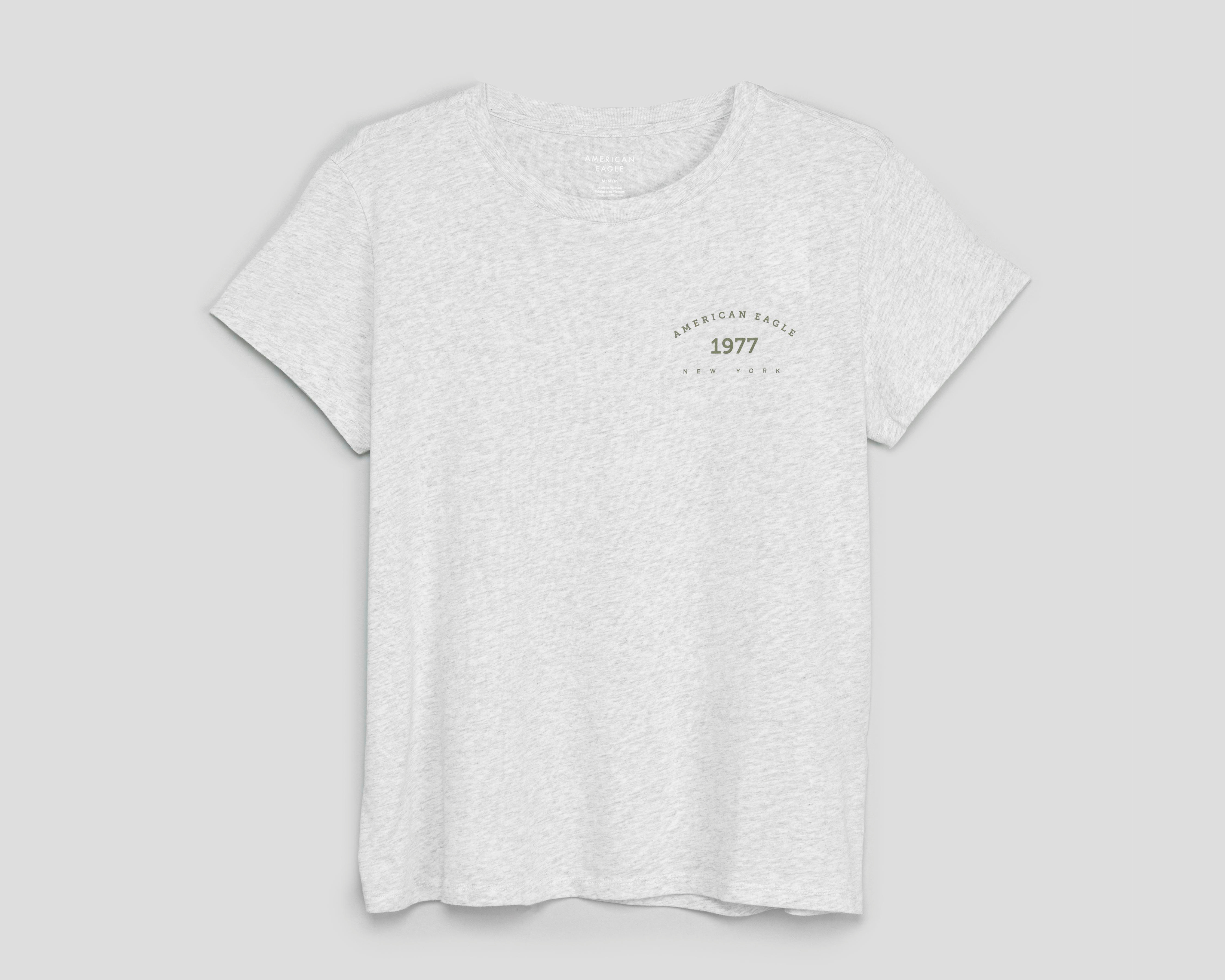 Playera Gris American Eagle para Mujer