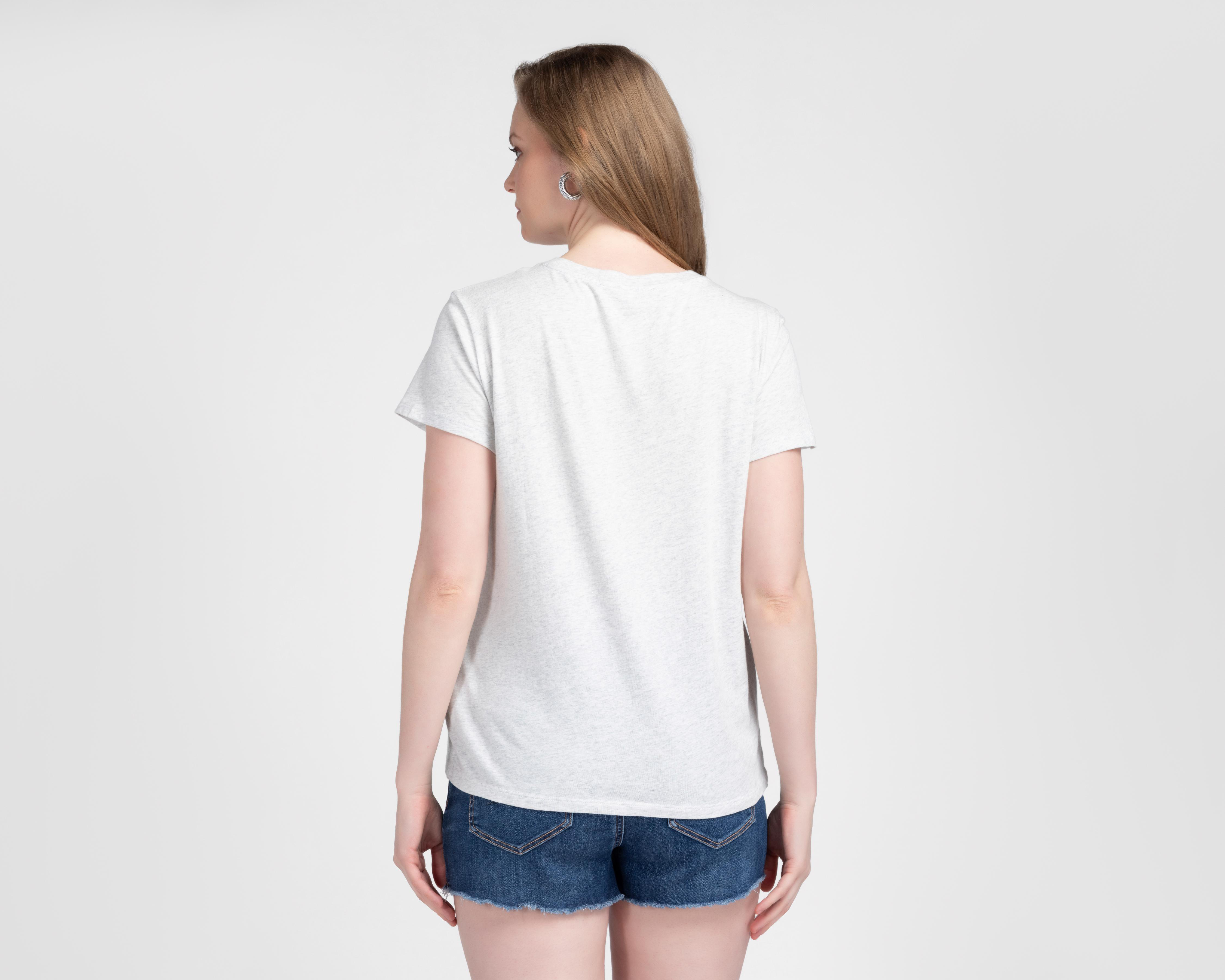 Foto 4 pulgar | Playera Gris American Eagle para Mujer