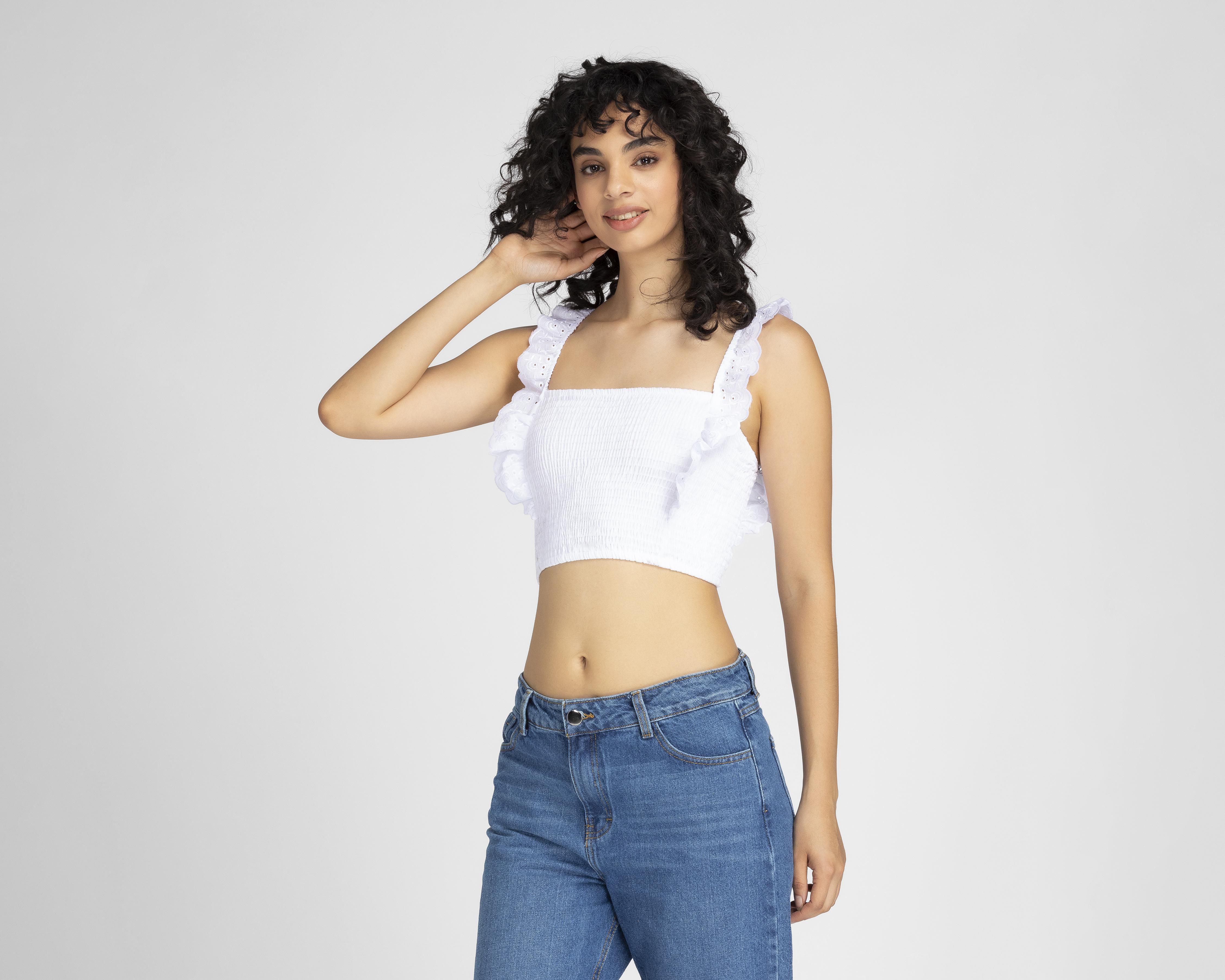 Blusa 18 Forever sin Mangas con Zurcido $159