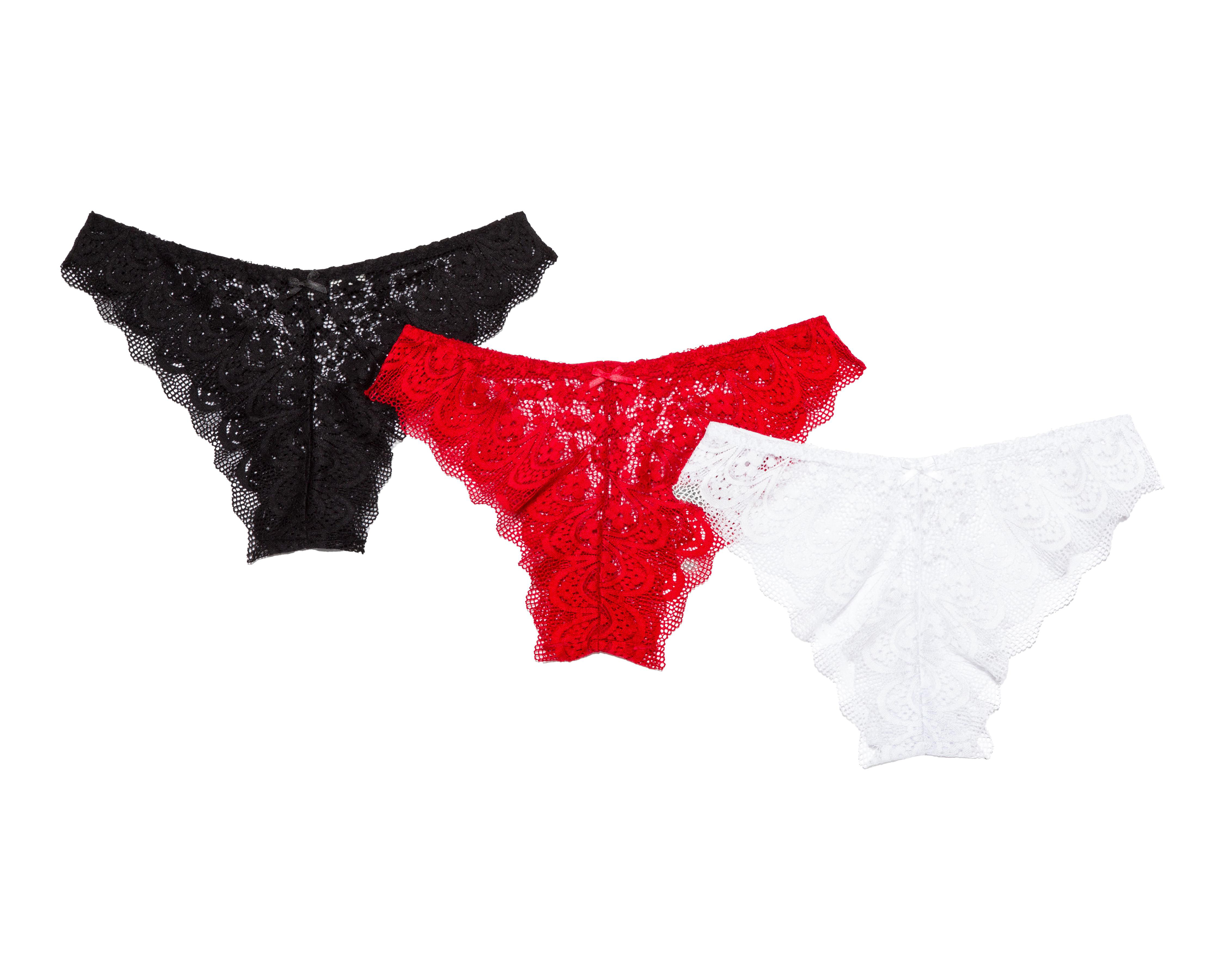 Pantaleta con Encaje Be Wicked para Mujer 3 Piezas