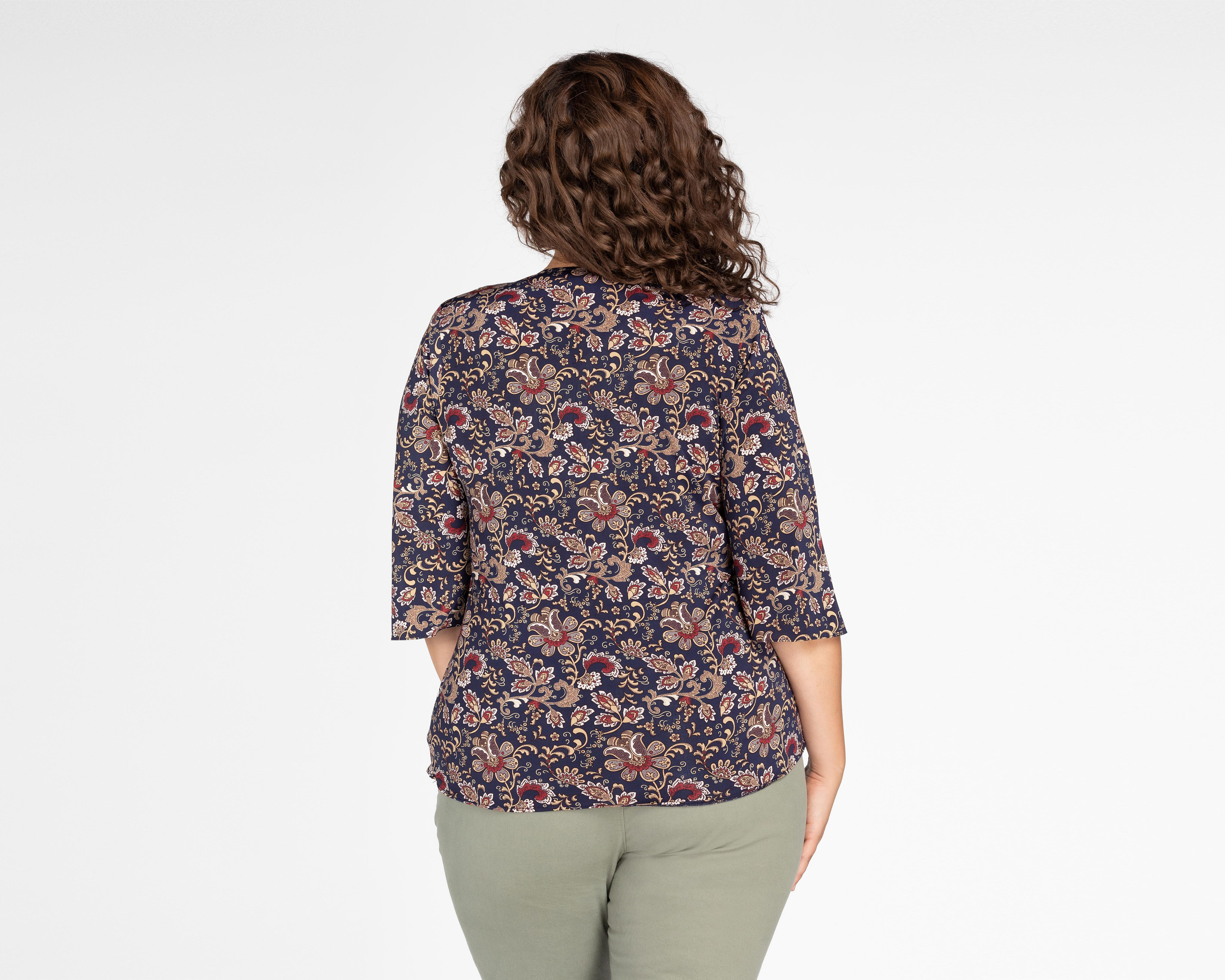 Foto 4 pulgar | Blusa Paloma Manga 3/4 Estampada