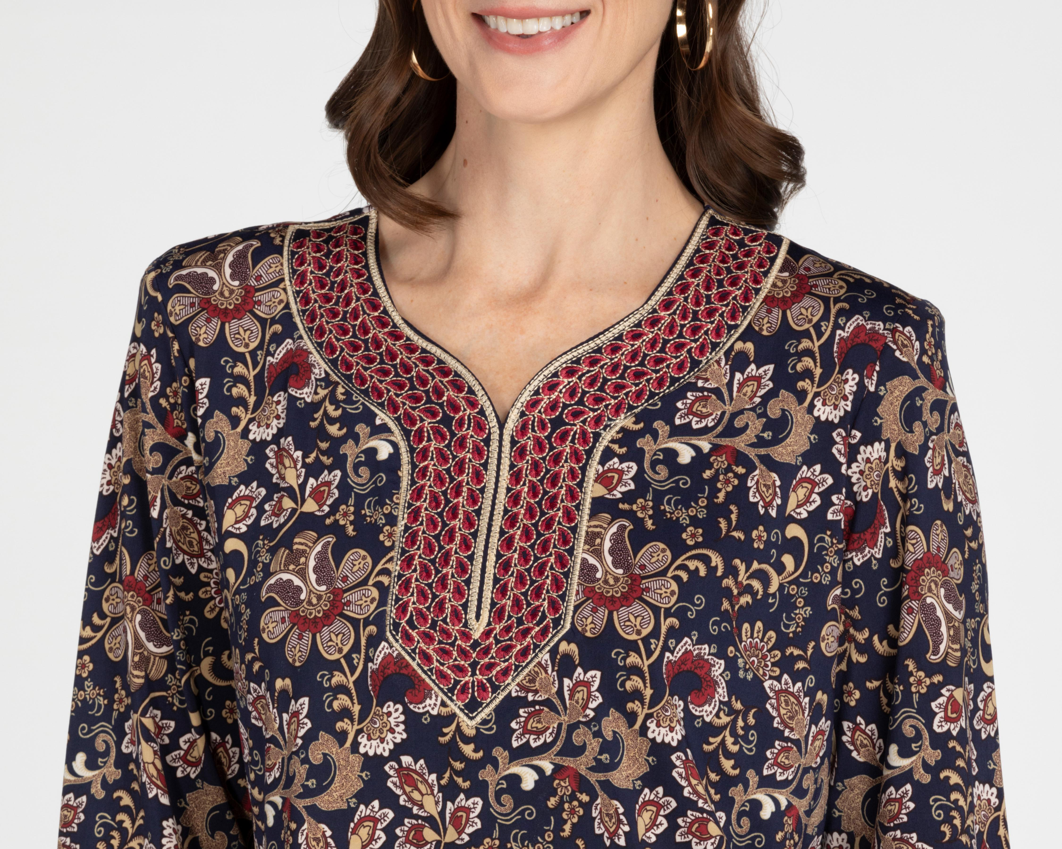 Foto 7 | Blusa Paloma Manga 3/4 Estampada