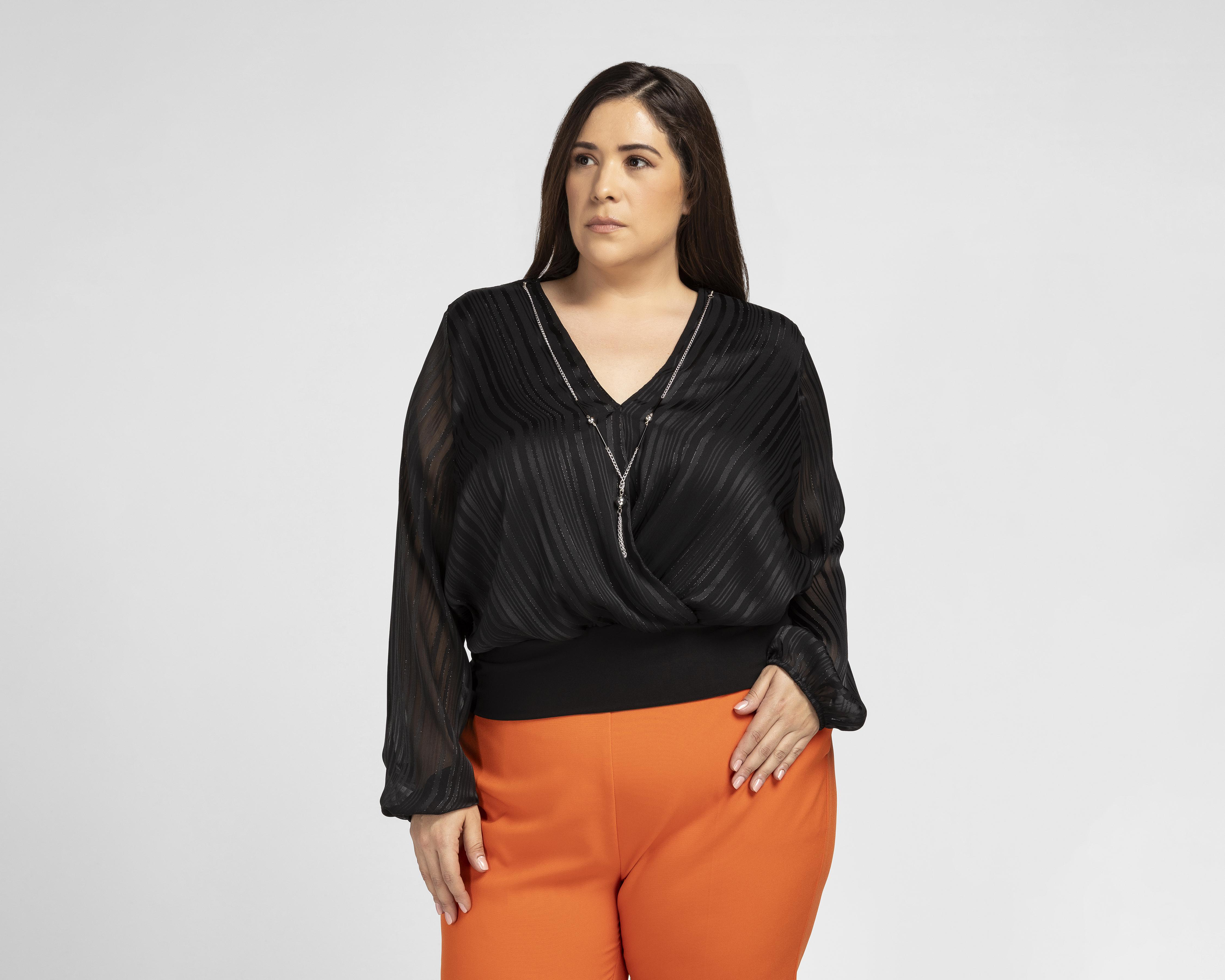 Foto 1 | Blusa Sahara Manga Larga con Collar