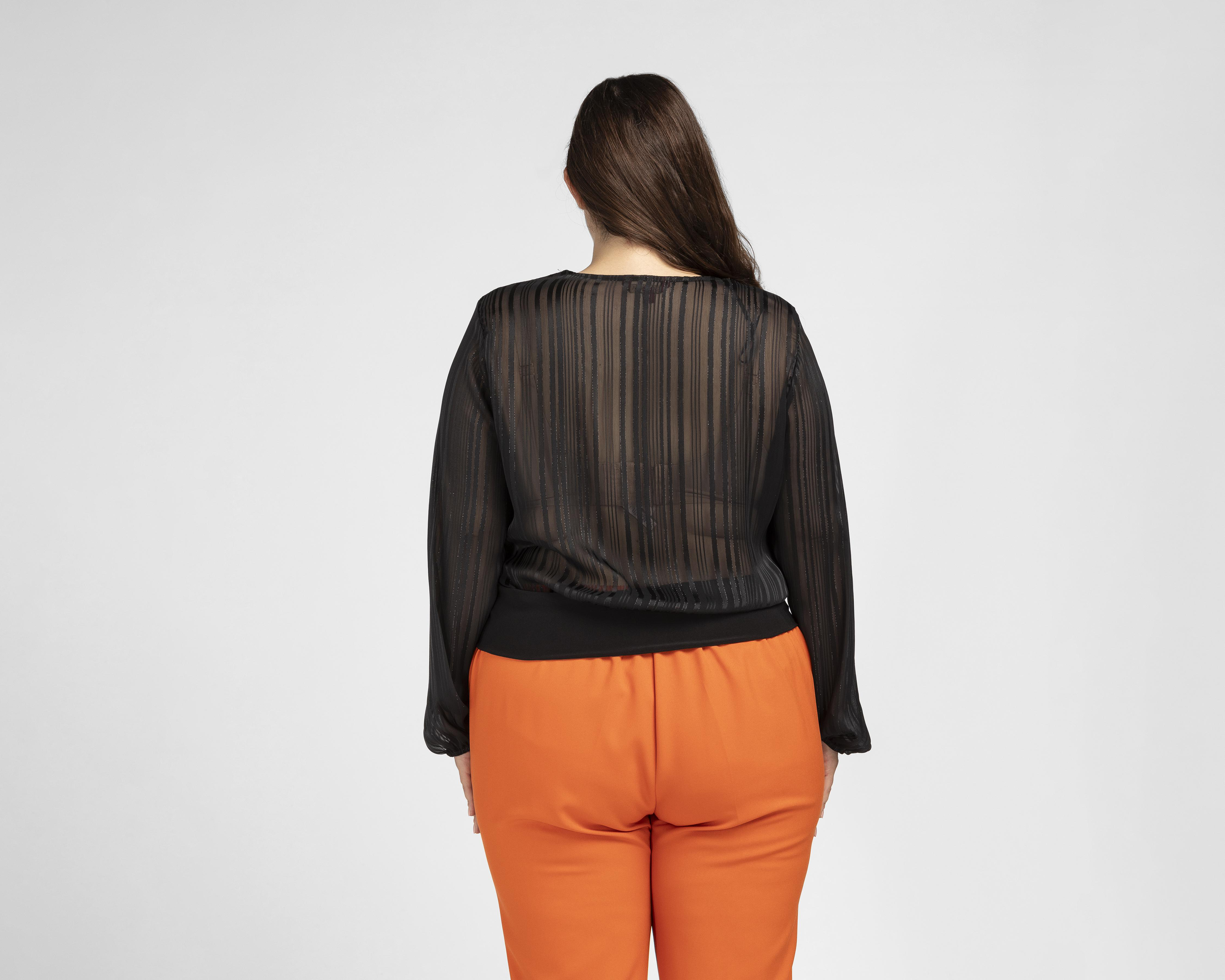 Foto 4 pulgar | Blusa Sahara Manga Larga con Collar