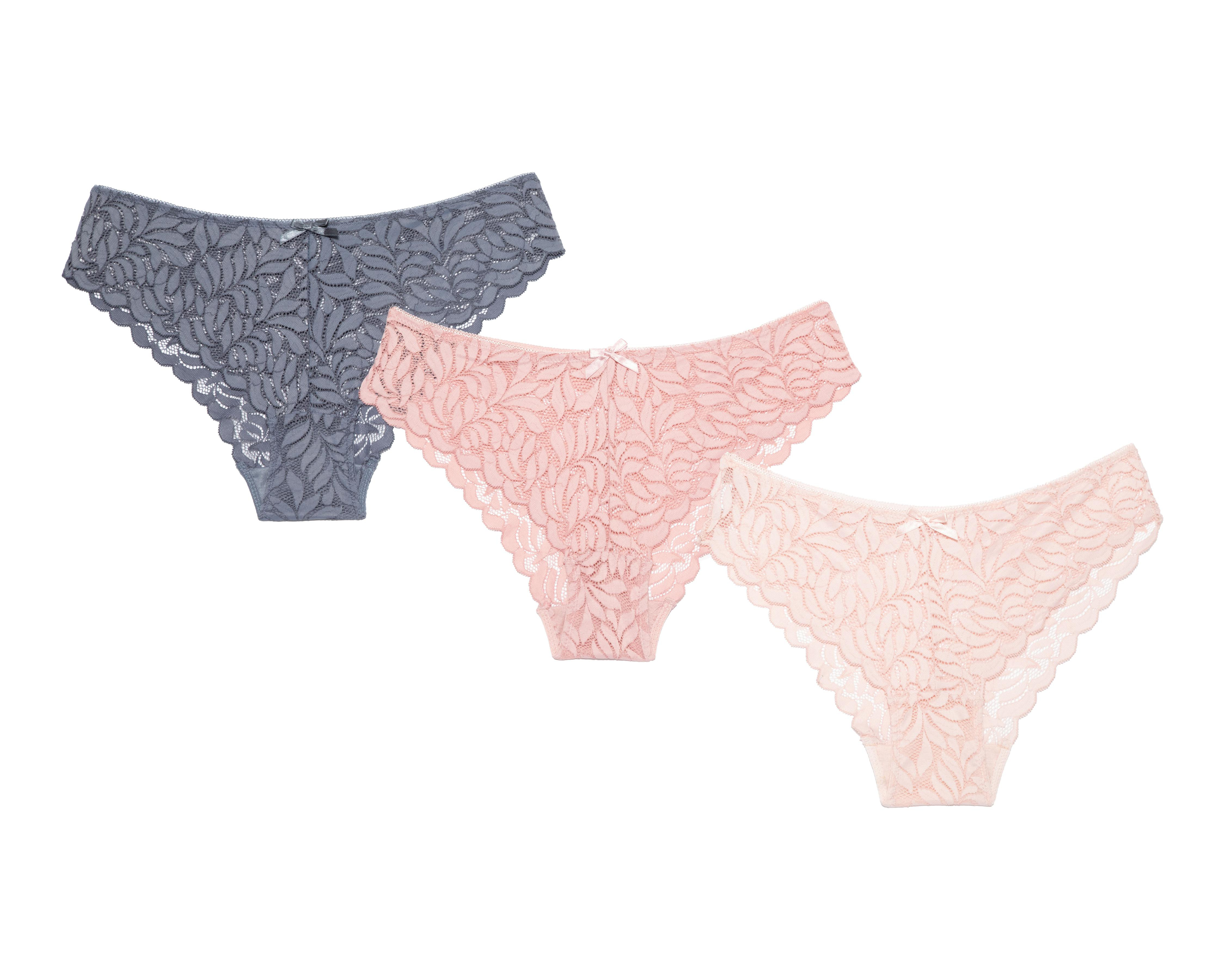 Pantaleta con Encaje Be Wicked para Mujer 3 Pack