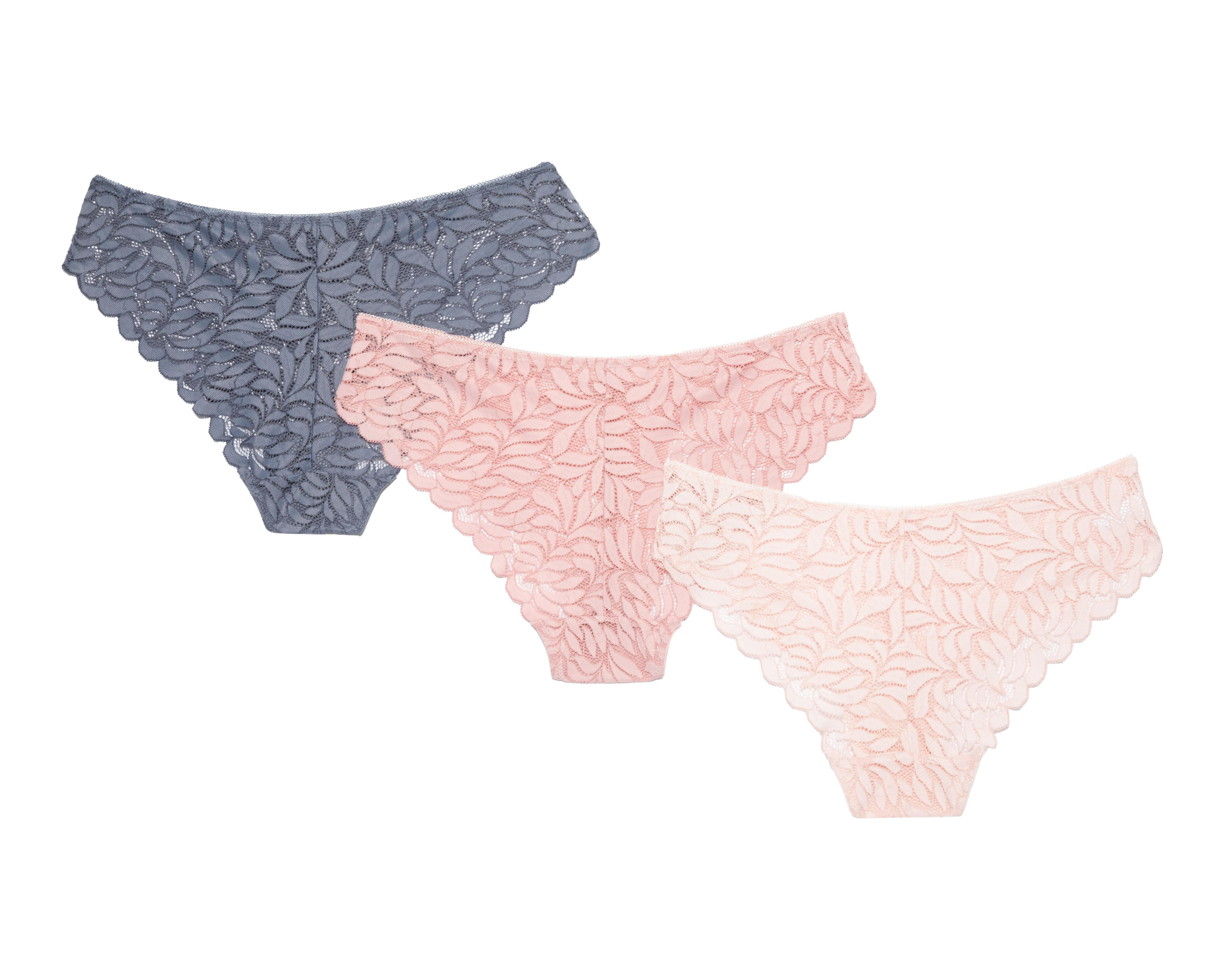 Foto 3 pulgar | Pantaleta con Encaje Be Wicked para Mujer 3 Pack