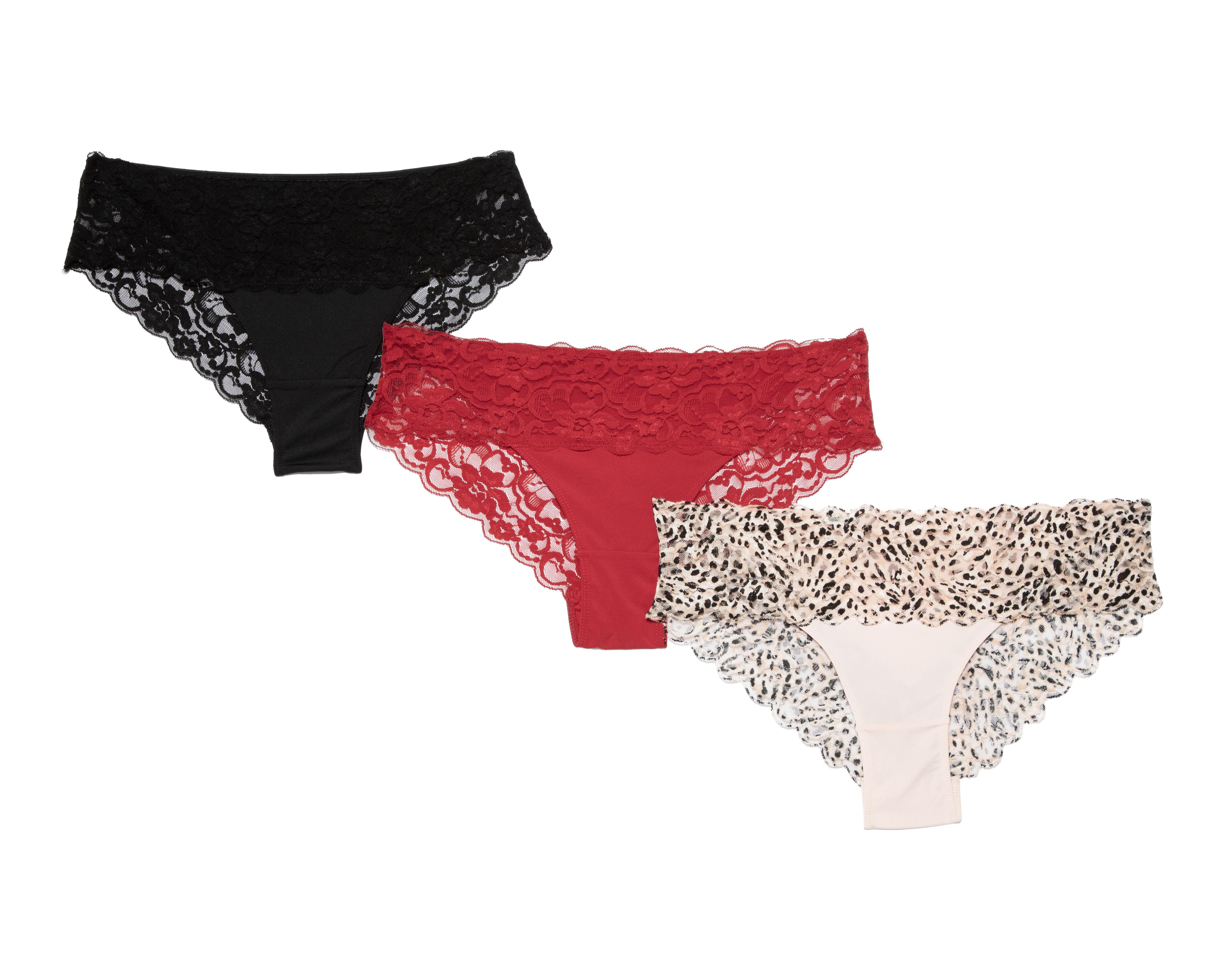 Foto 2 pulgar | Bikini con Encaje Be Wicked par Mujer 3 Pack