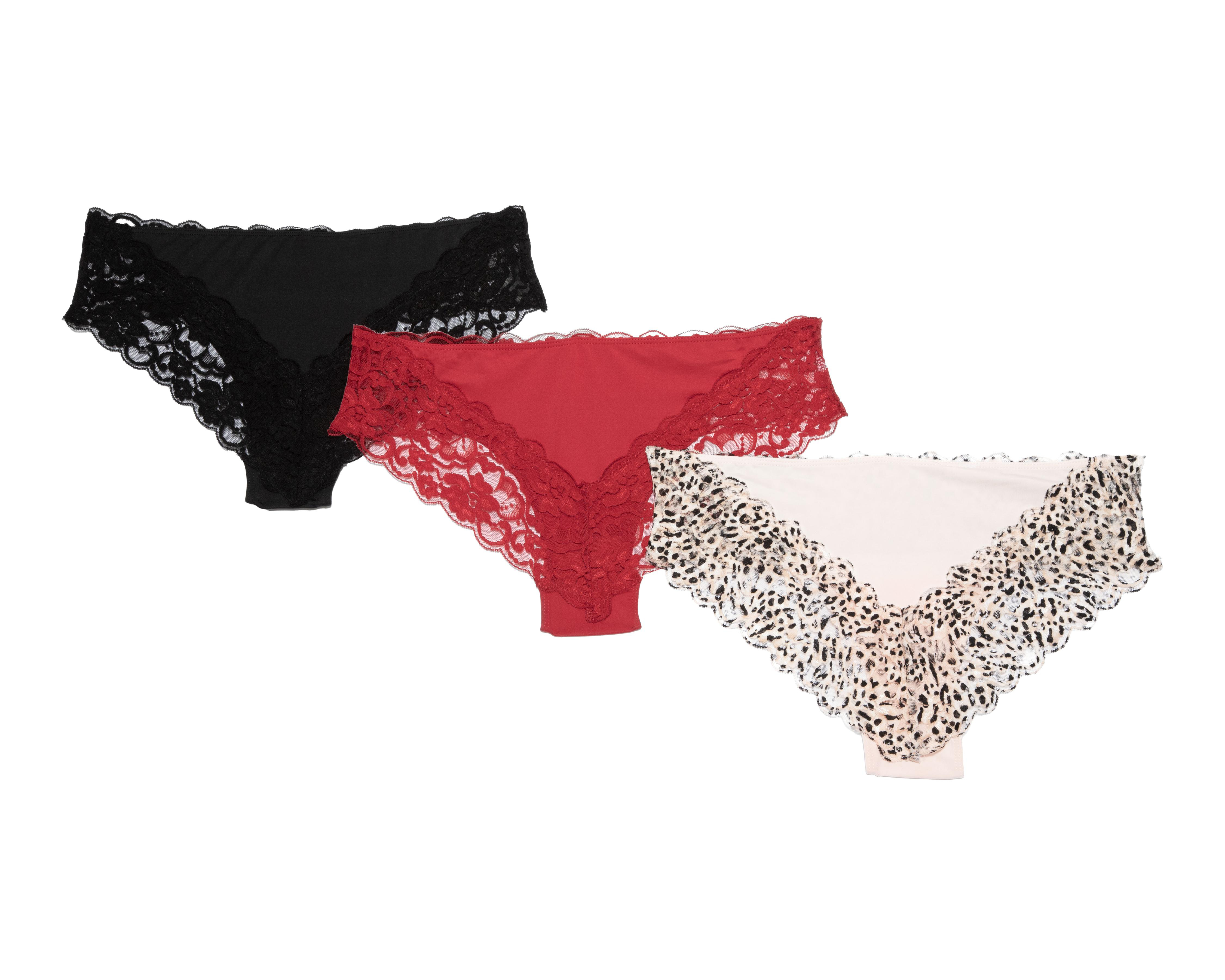 Foto 3 pulgar | Bikini con Encaje Be Wicked par Mujer 3 Pack