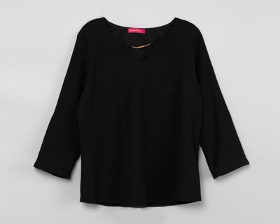 Foto 5 | Blusa Sahara Manga 3/4 Negra