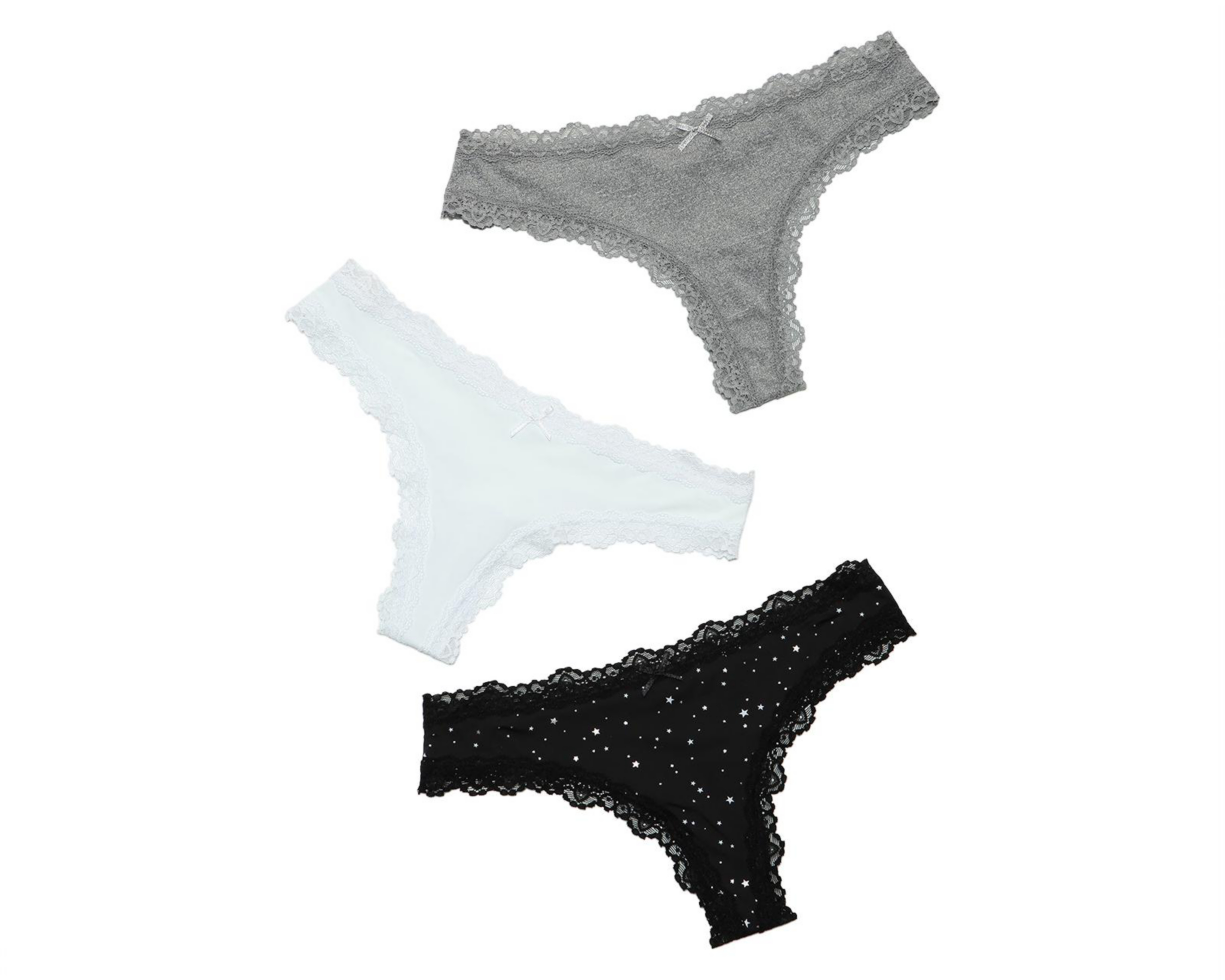 Pantaleta con Encaje Be Wicked para Mujer 3 Pack
