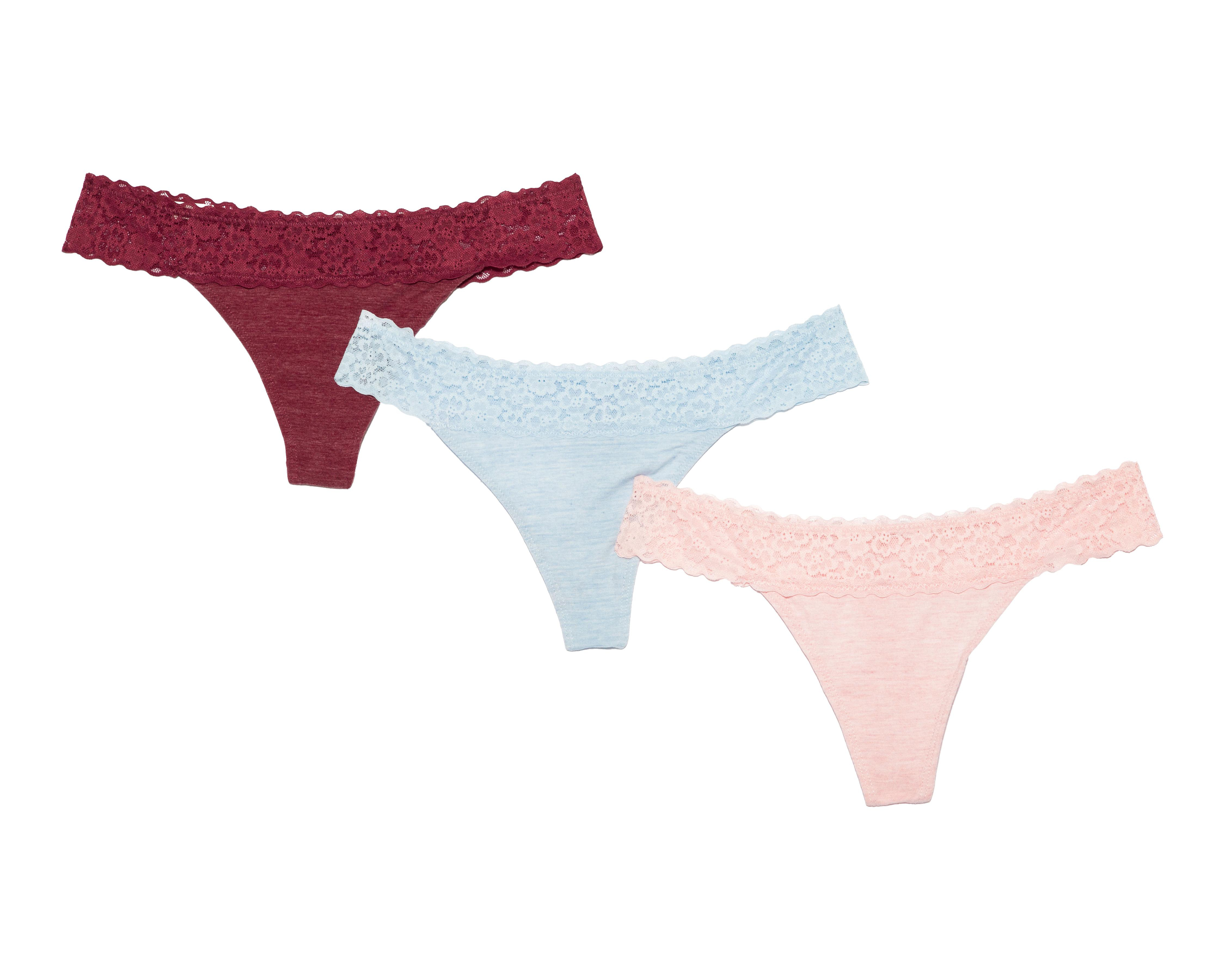 Foto 2 pulgar | Pantaleta con Encaje Be Wicked para Mujer 3 Pack