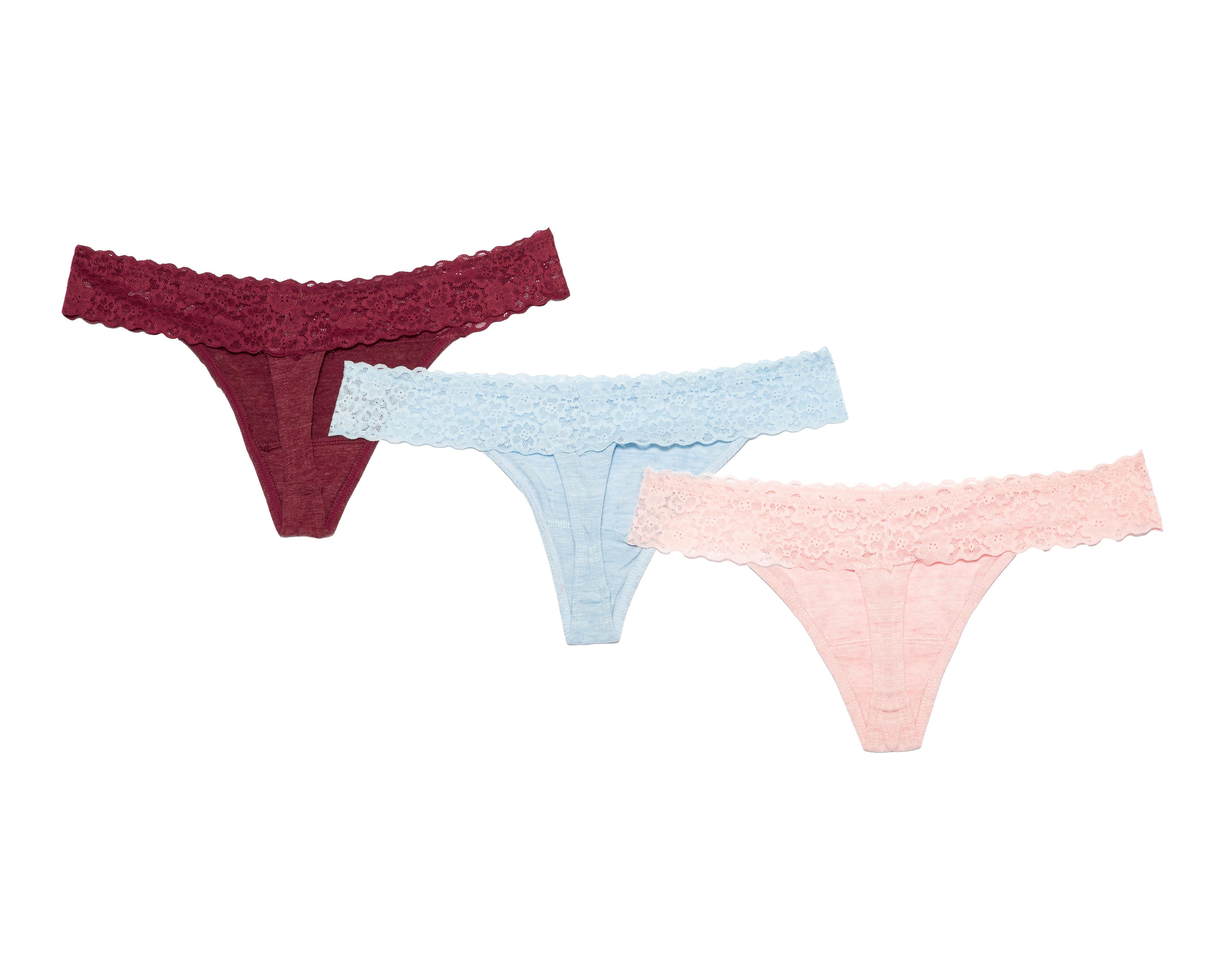Foto 3 pulgar | Pantaleta con Encaje Be Wicked para Mujer 3 Pack