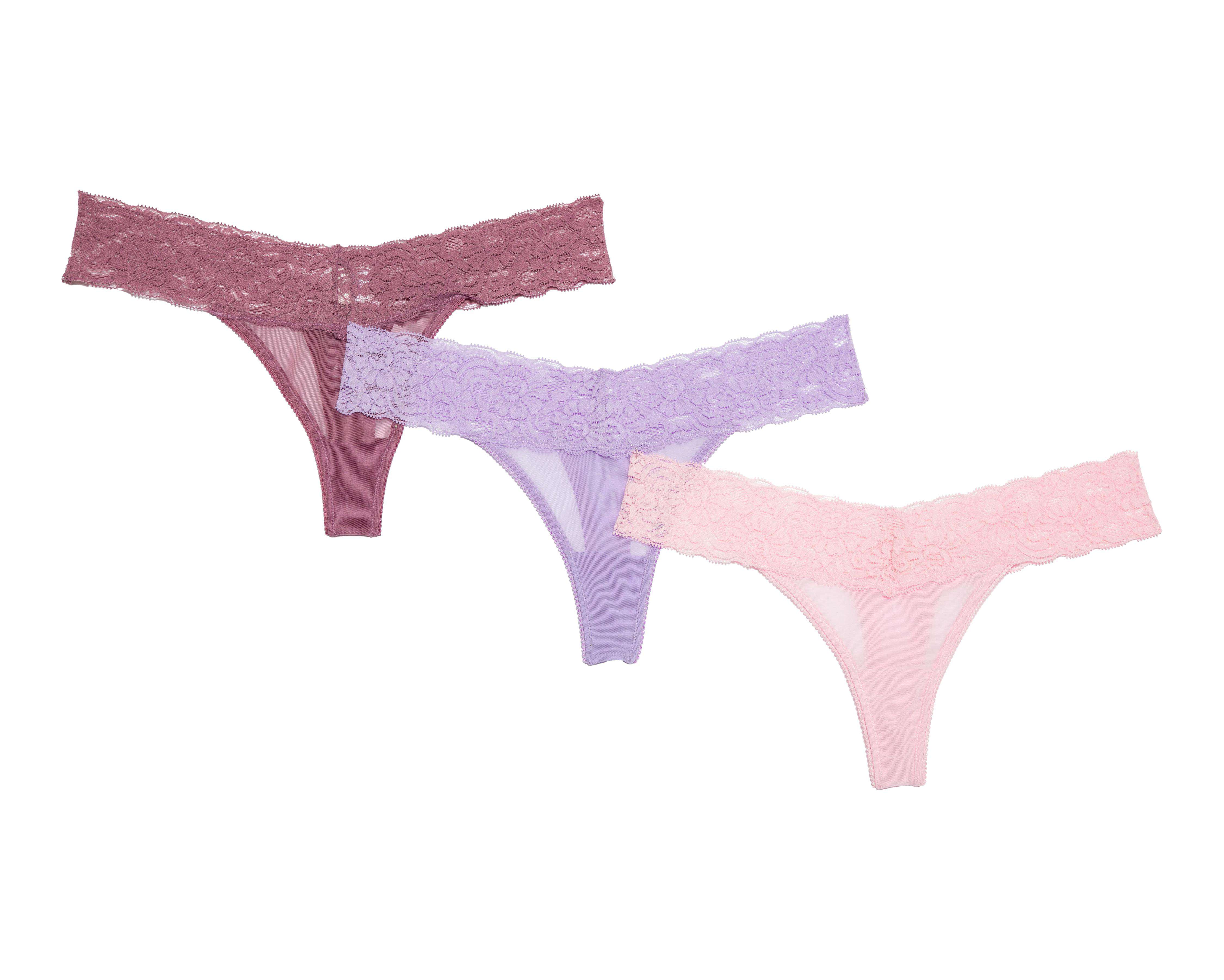Foto 1 | Pantaleta con Encaje Be Wicked para Mujer 3 Pack