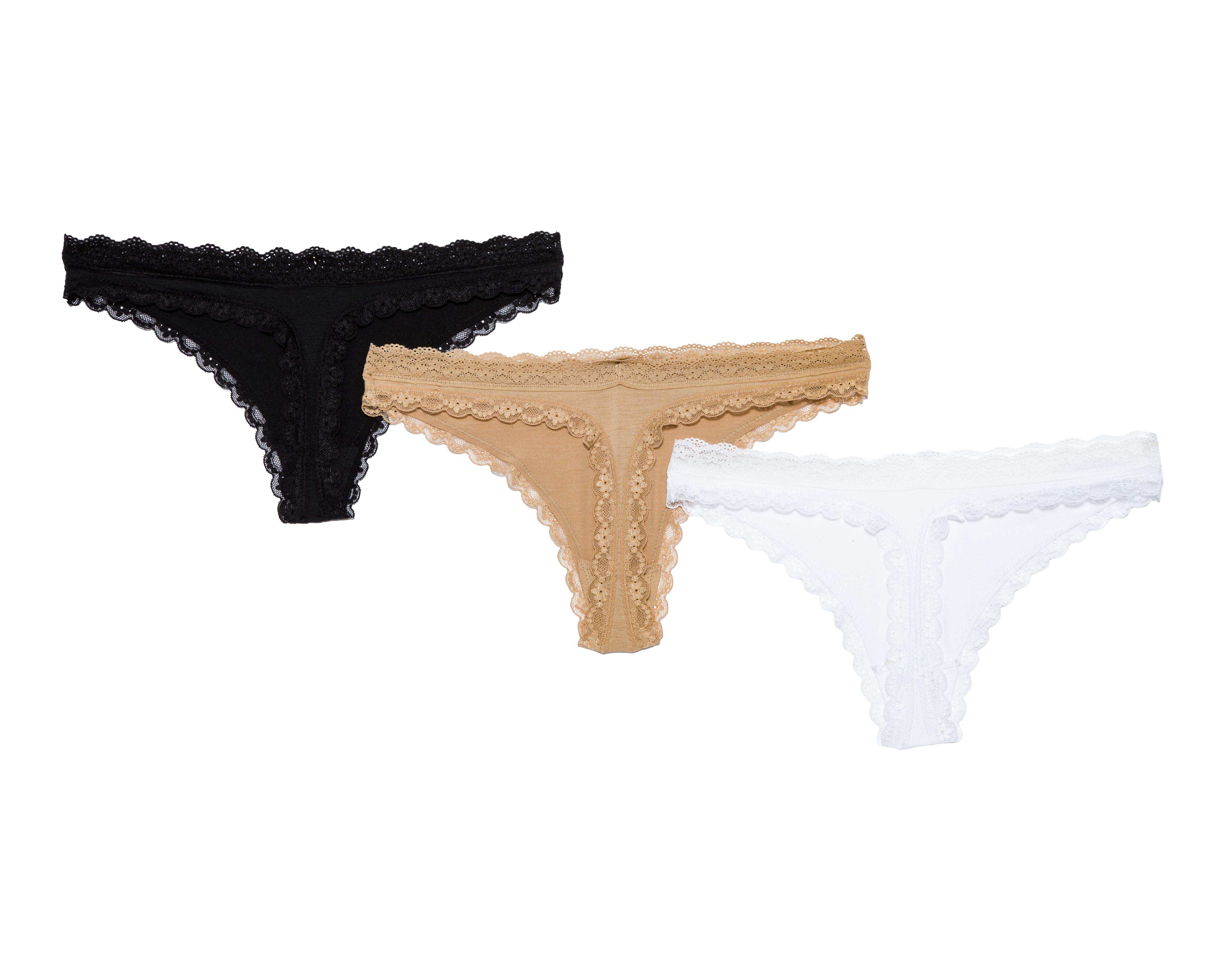 Foto 3 pulgar | Pantaleta con Encaje Be Wicked para Mujer 3 Pack