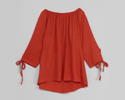 Foto 2 | Blusa Sahara Manga 3/4 con Elástico en el Cuello