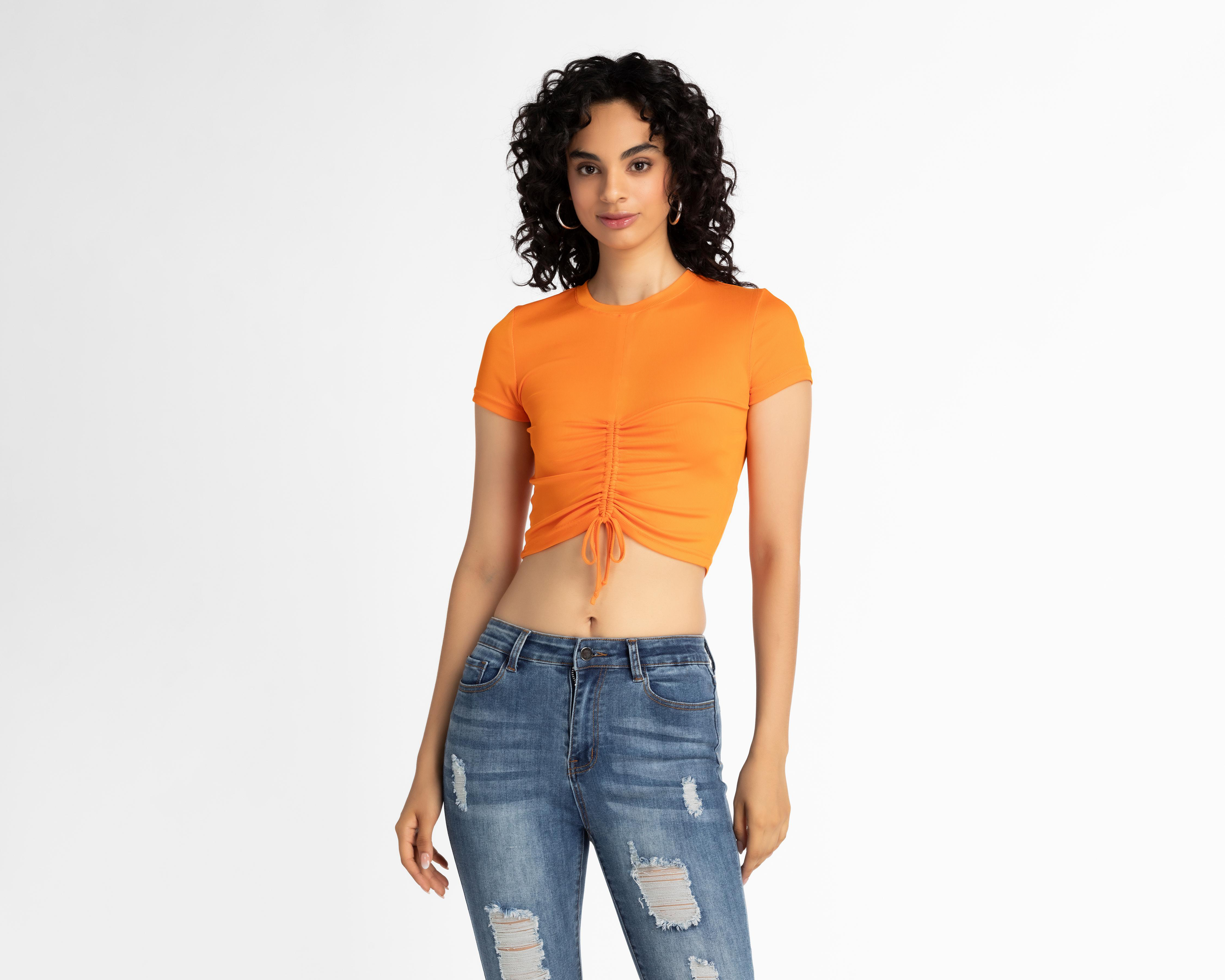 Blusa 18 Forever Manga Corta con Jareta