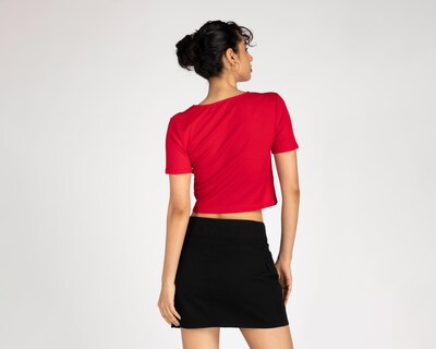 Foto 3 | Playera Refill Cuello Redondo con Aberturas