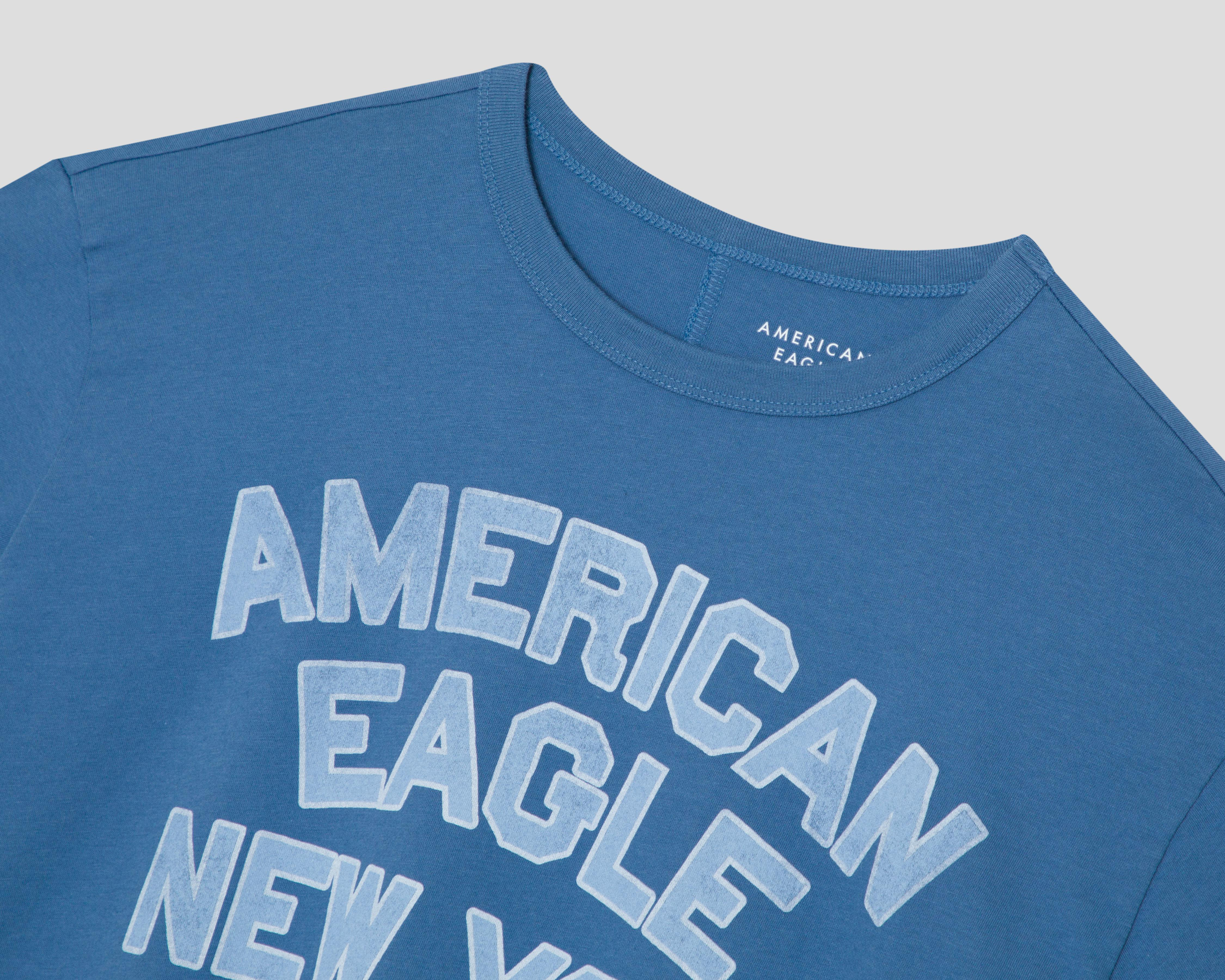 Foto 4 pulgar | Playera Cuello Redondo American Eagle para Mujer