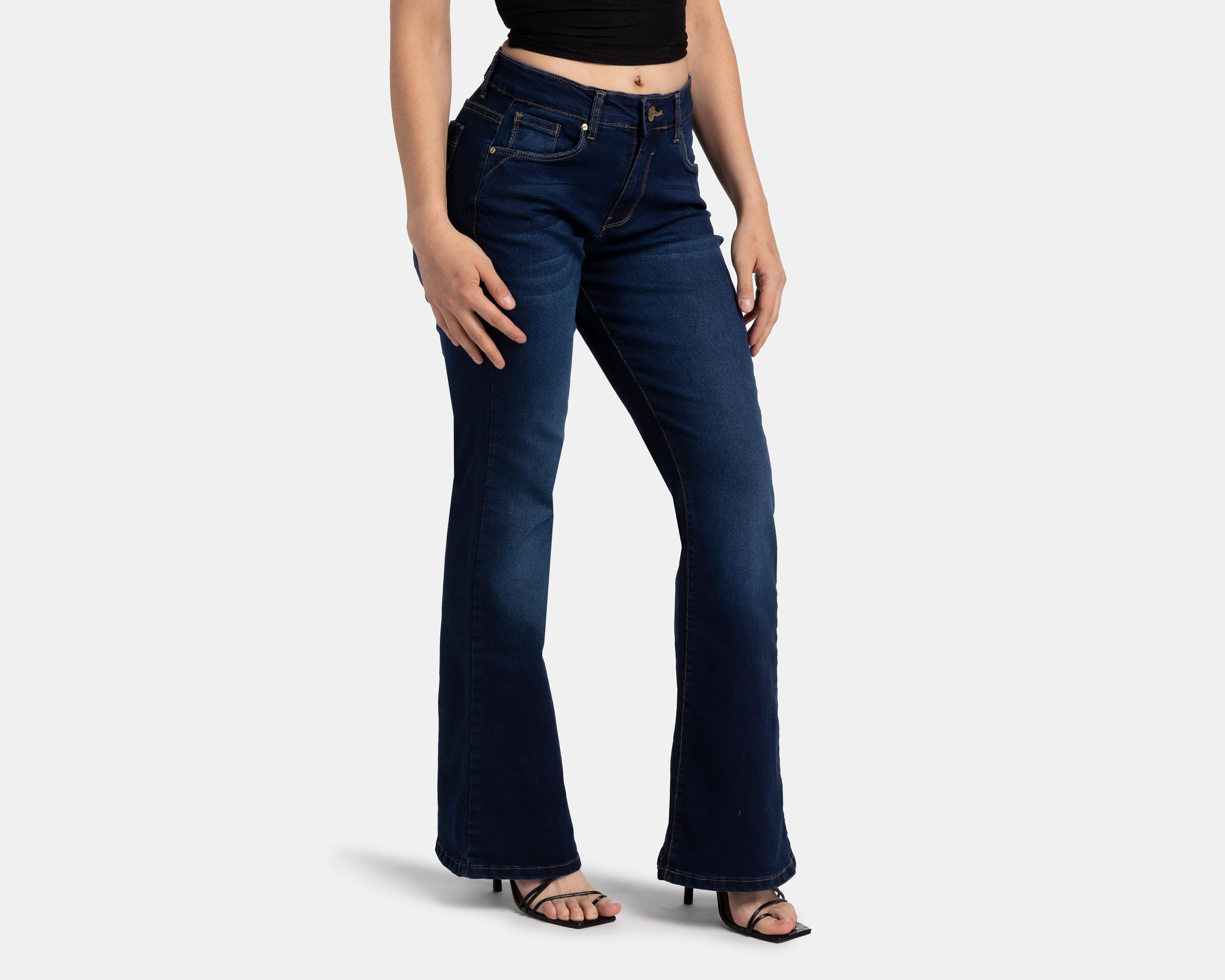 Foto 2 pulgar | Jeans Sahara Flare Fit Deslavados