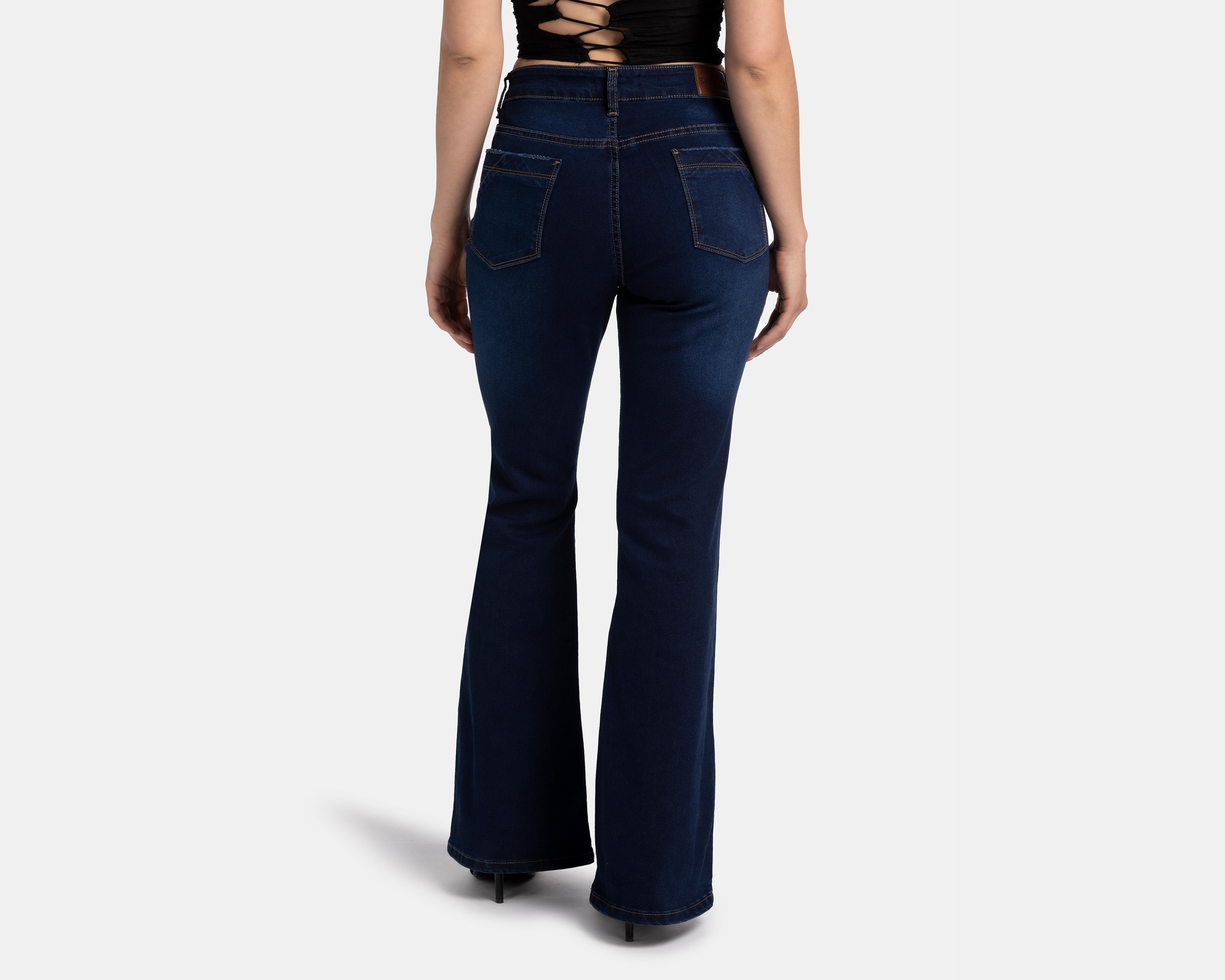 Foto 4 pulgar | Jeans Sahara Flare Fit Deslavados