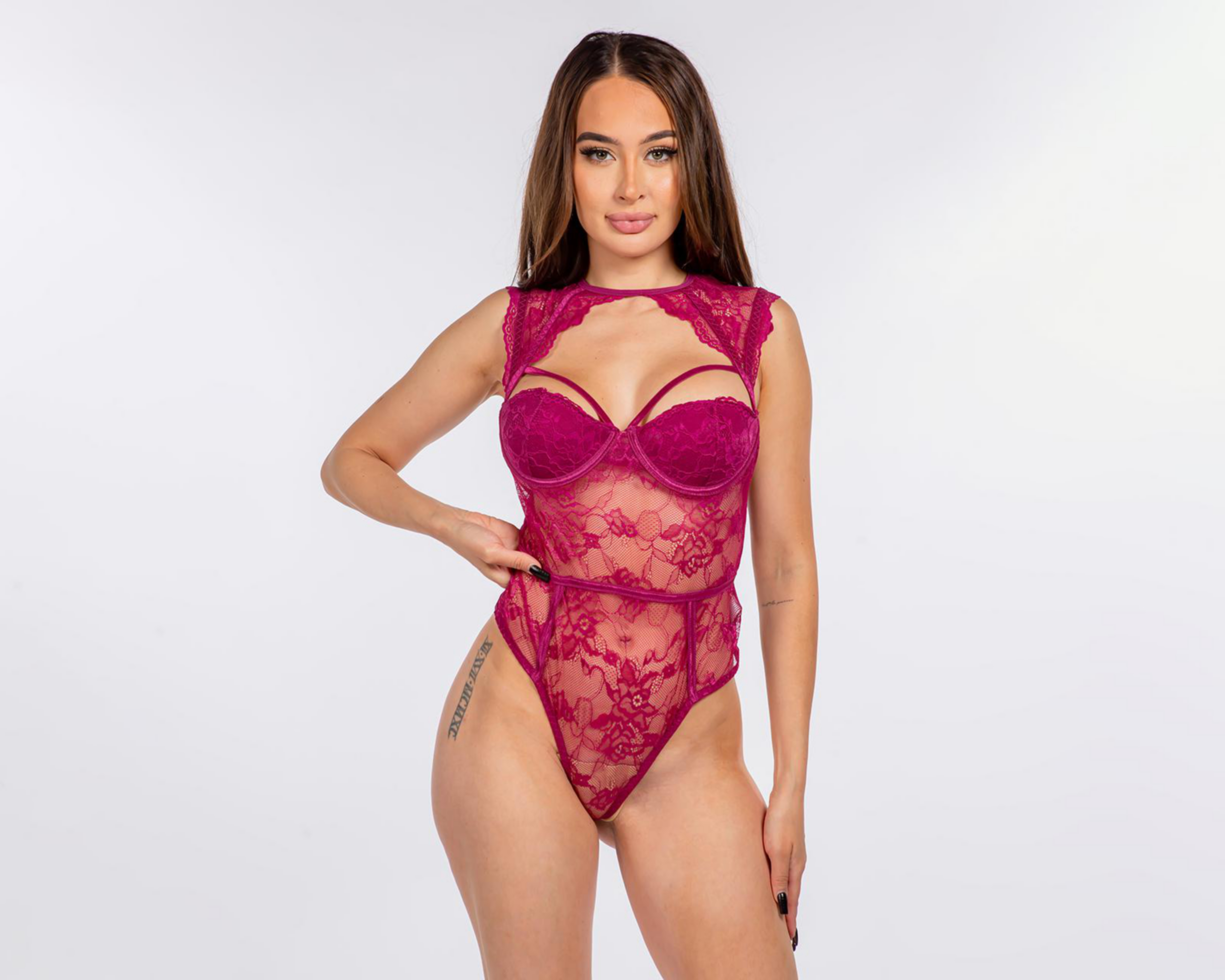 Baby Doll Just Sexy Lingerie con Encaje para Mujer