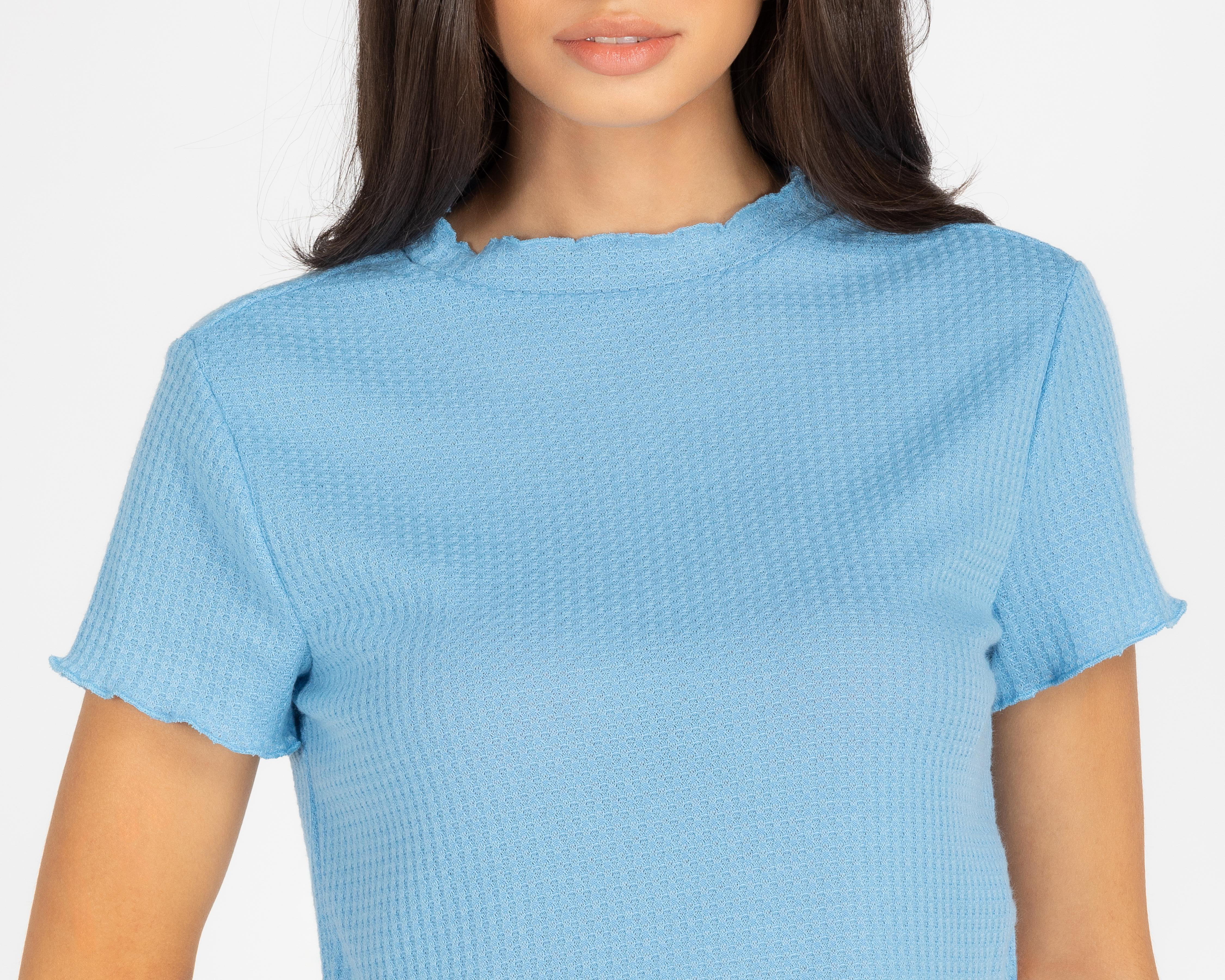 Foto 5 pulgar | Blusa Refill Manga Corta con Cuello Alto