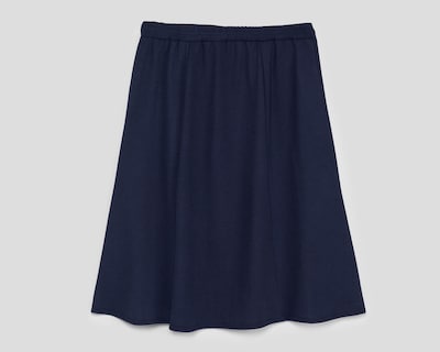Foto 2 | Falda Midi Sahara Azul Marino para Mujer