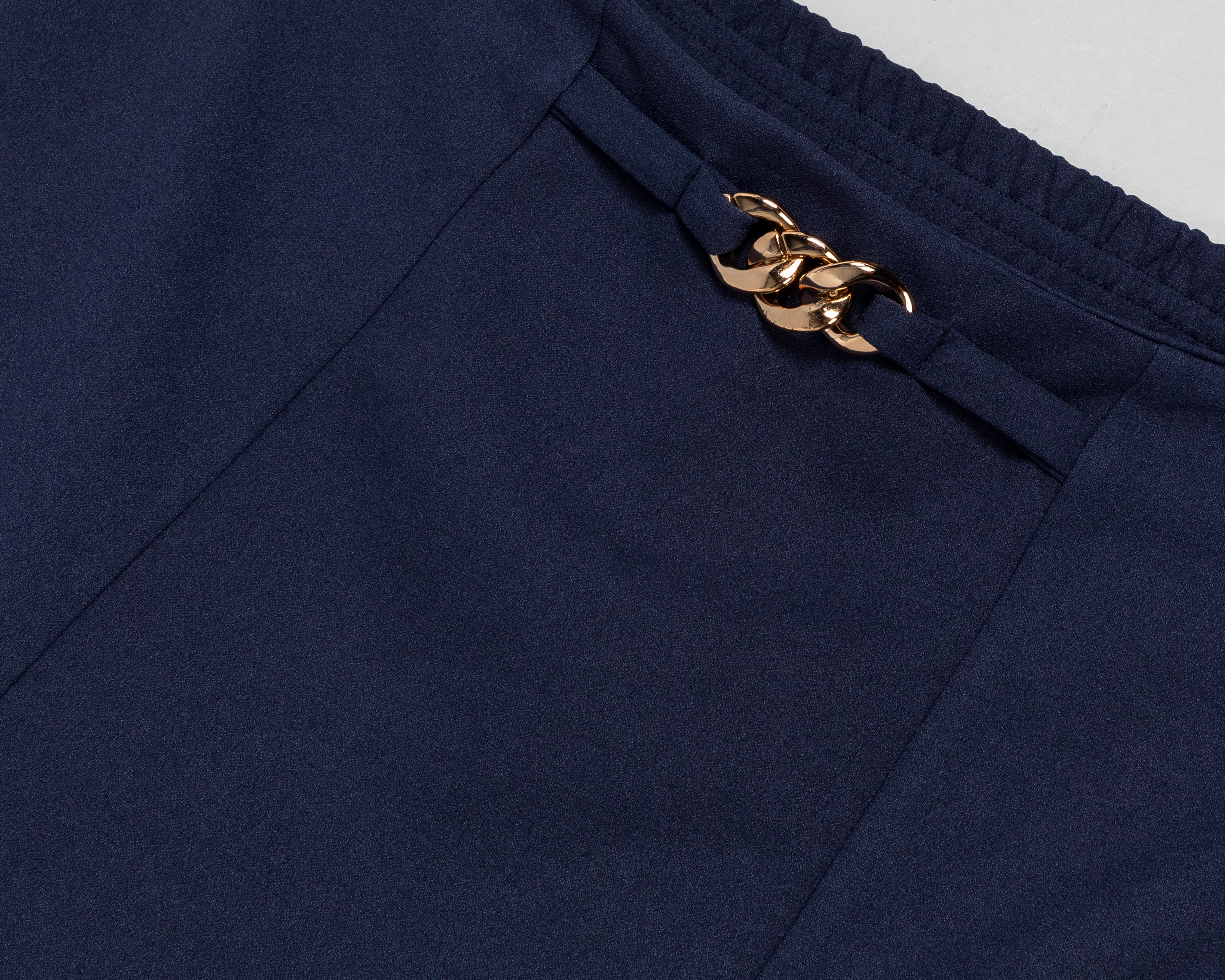 Foto 4 pulgar | Falda Midi Sahara Azul Marino para Mujer