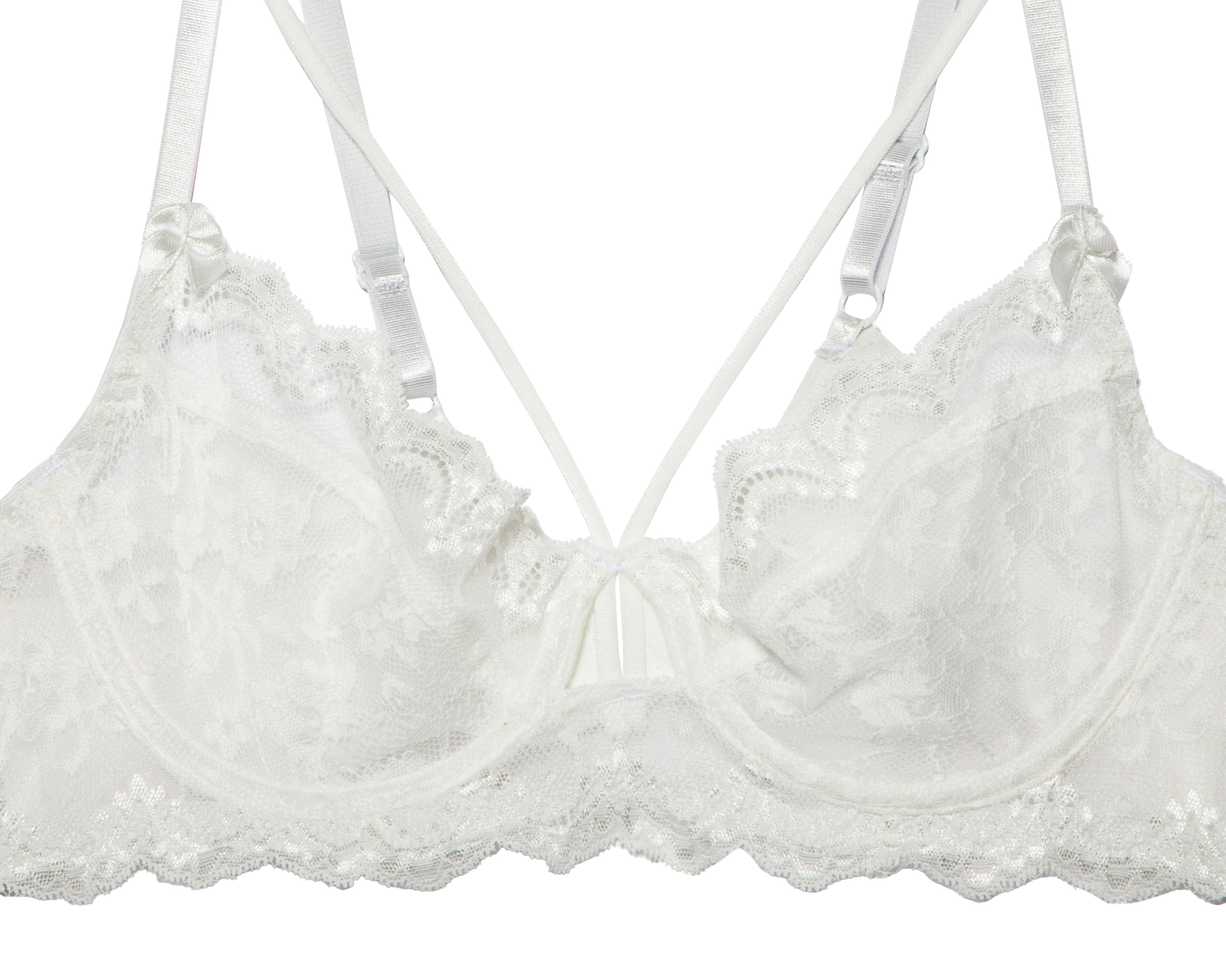 Foto 4 | Coordinado de Encaje Copa Completa Blanco Eva Novias